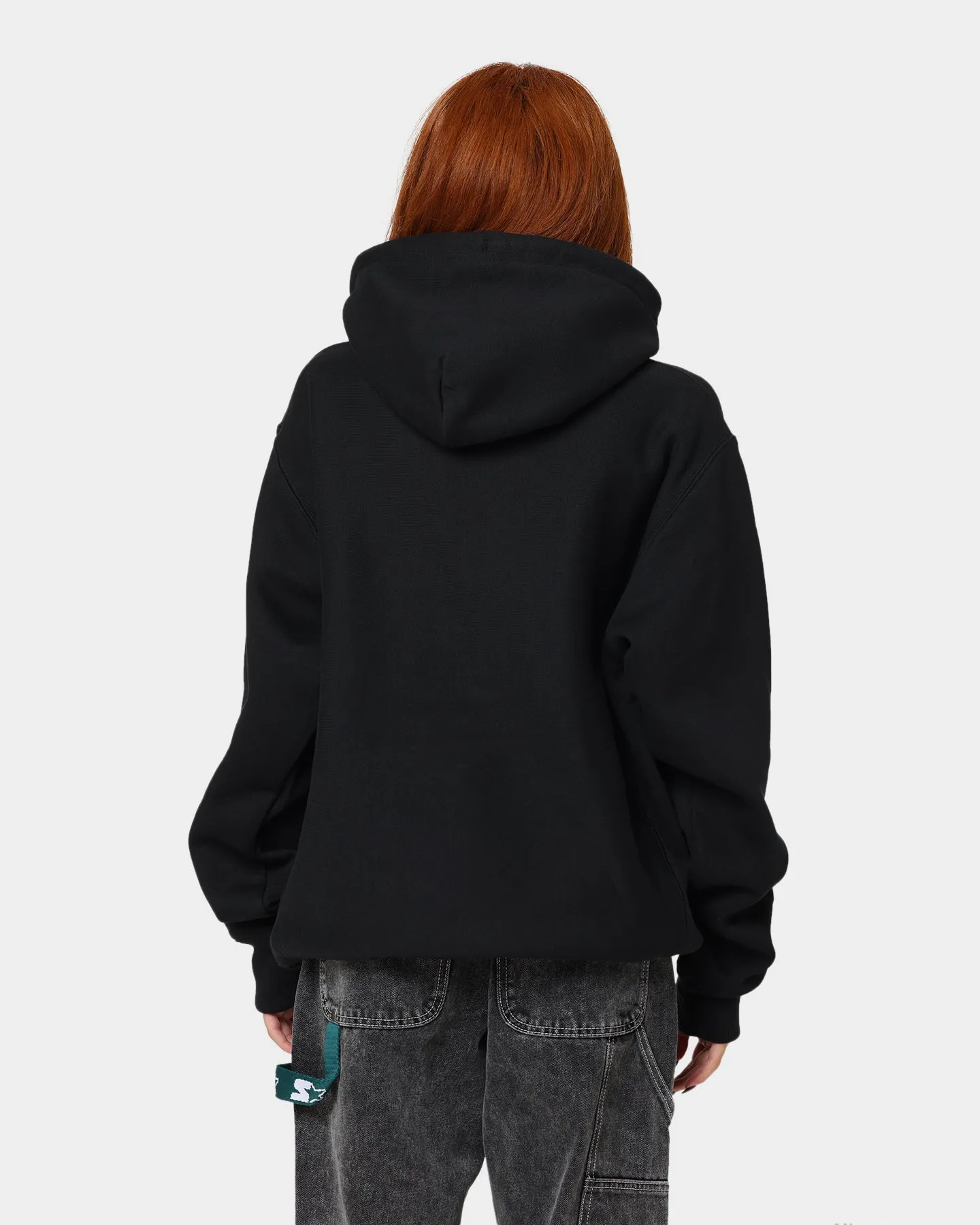 Secure Closures Adjustable Cuffs Champion Reverse Weave Hoodie Black