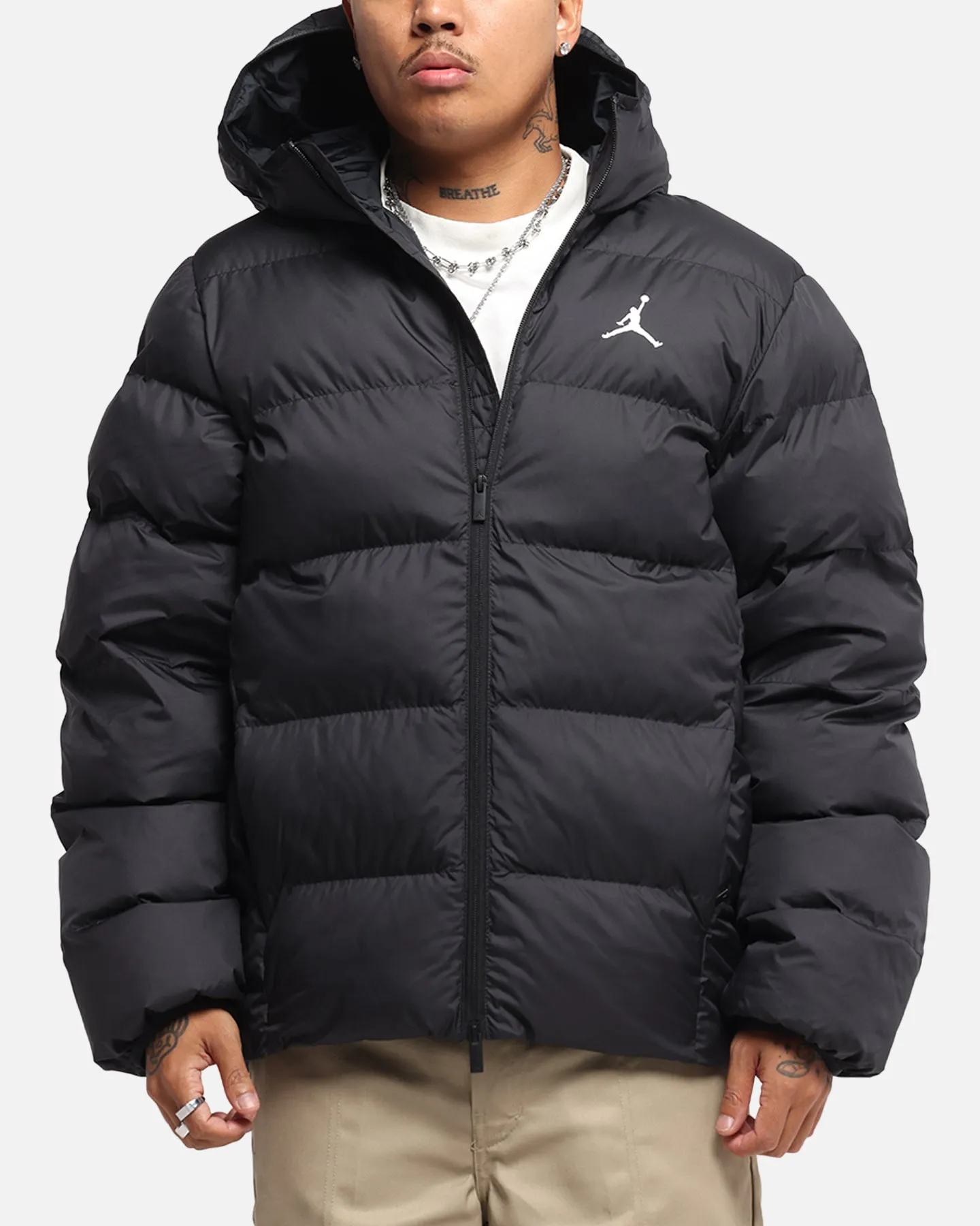 Jordan Brooklyn Puffer Jacket Black Dry Touch