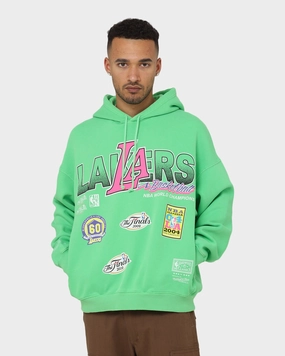 Mitchell & Ness Los Angeles Lakers Neon Champs Hoodie Neon Green clearance Lightweight Shield