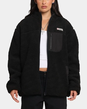 Soft Texture S Double High Pile Jacket Black