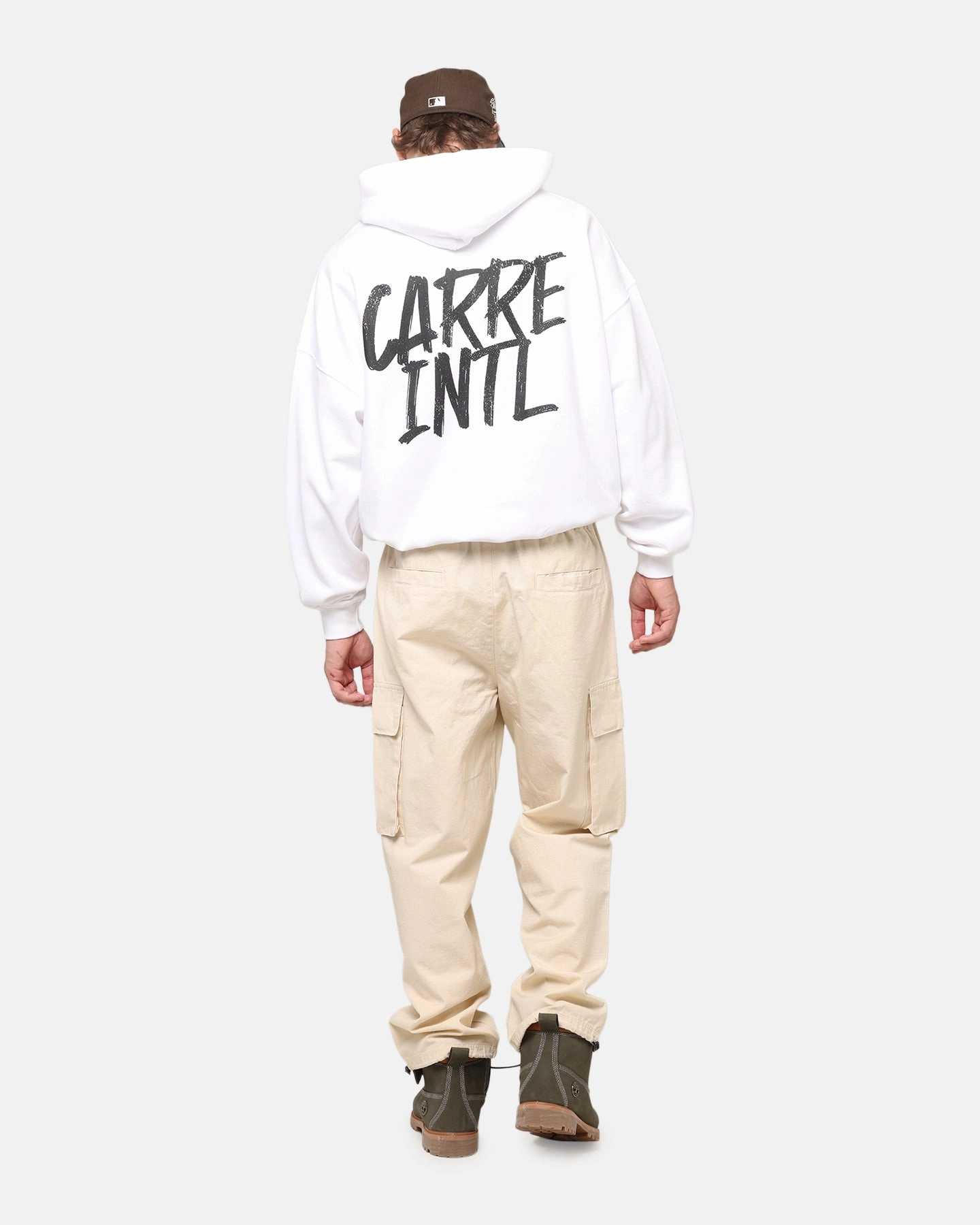 Carre International Hoodie White Winter Mode