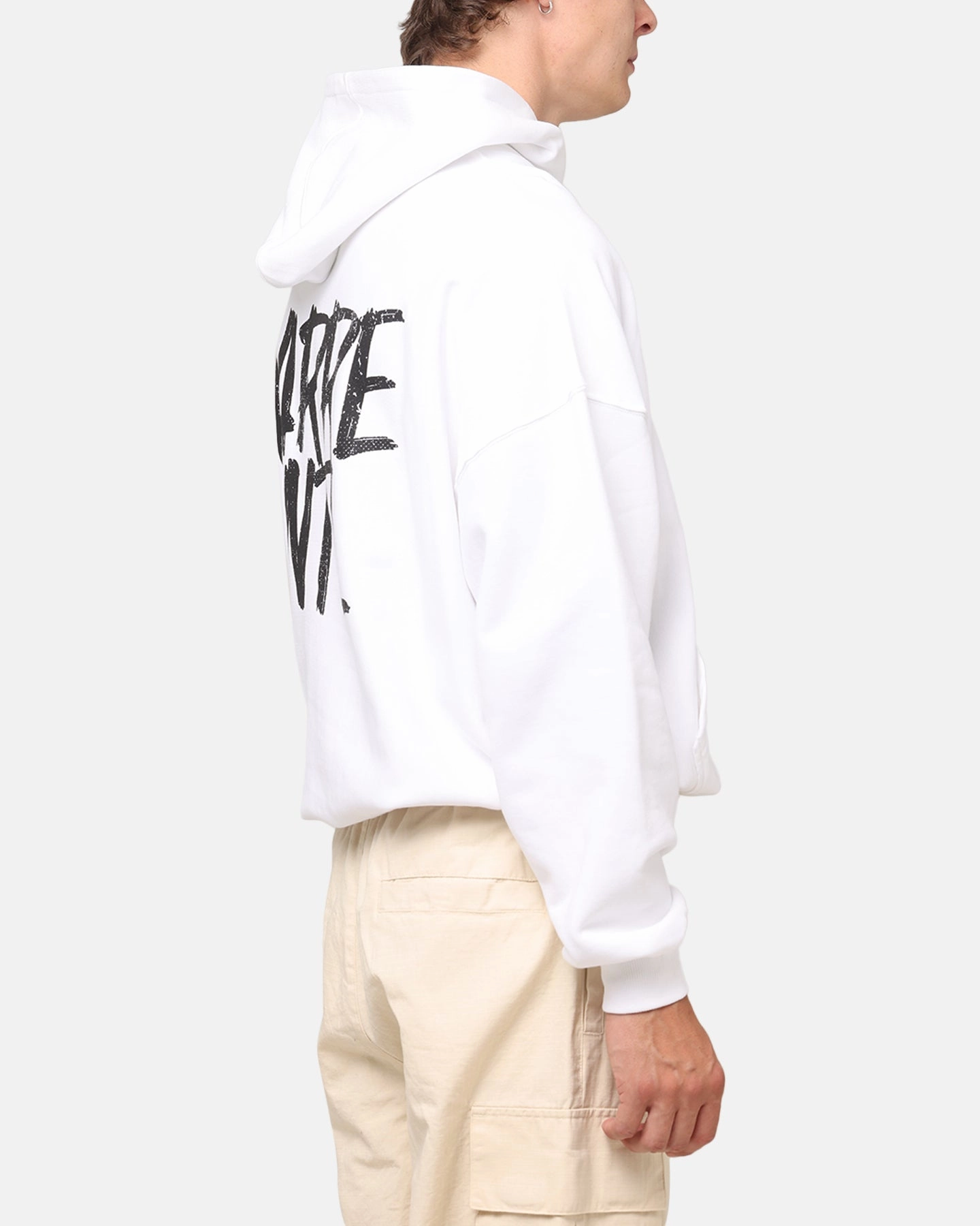 Carre International Hoodie White Minimal Comfort