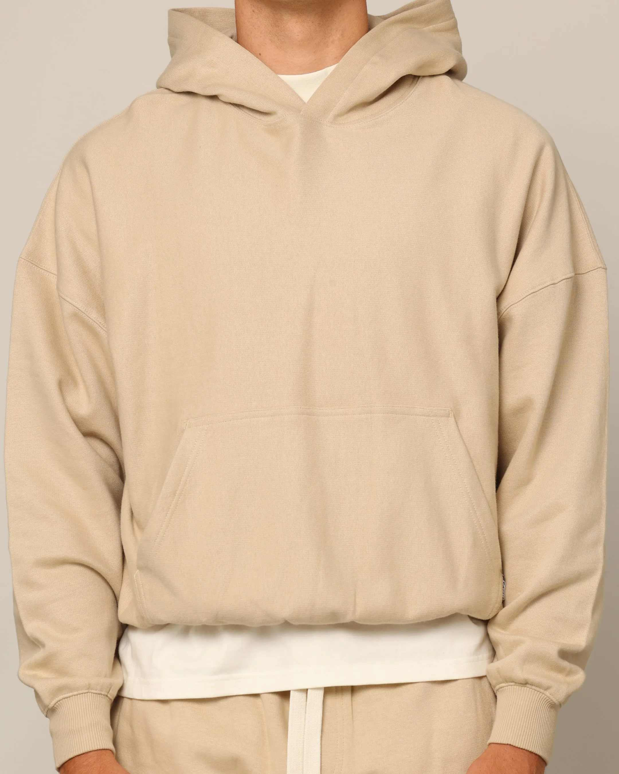 Carr?? Blanc Oversized Hoodie Stone Gender - neutral