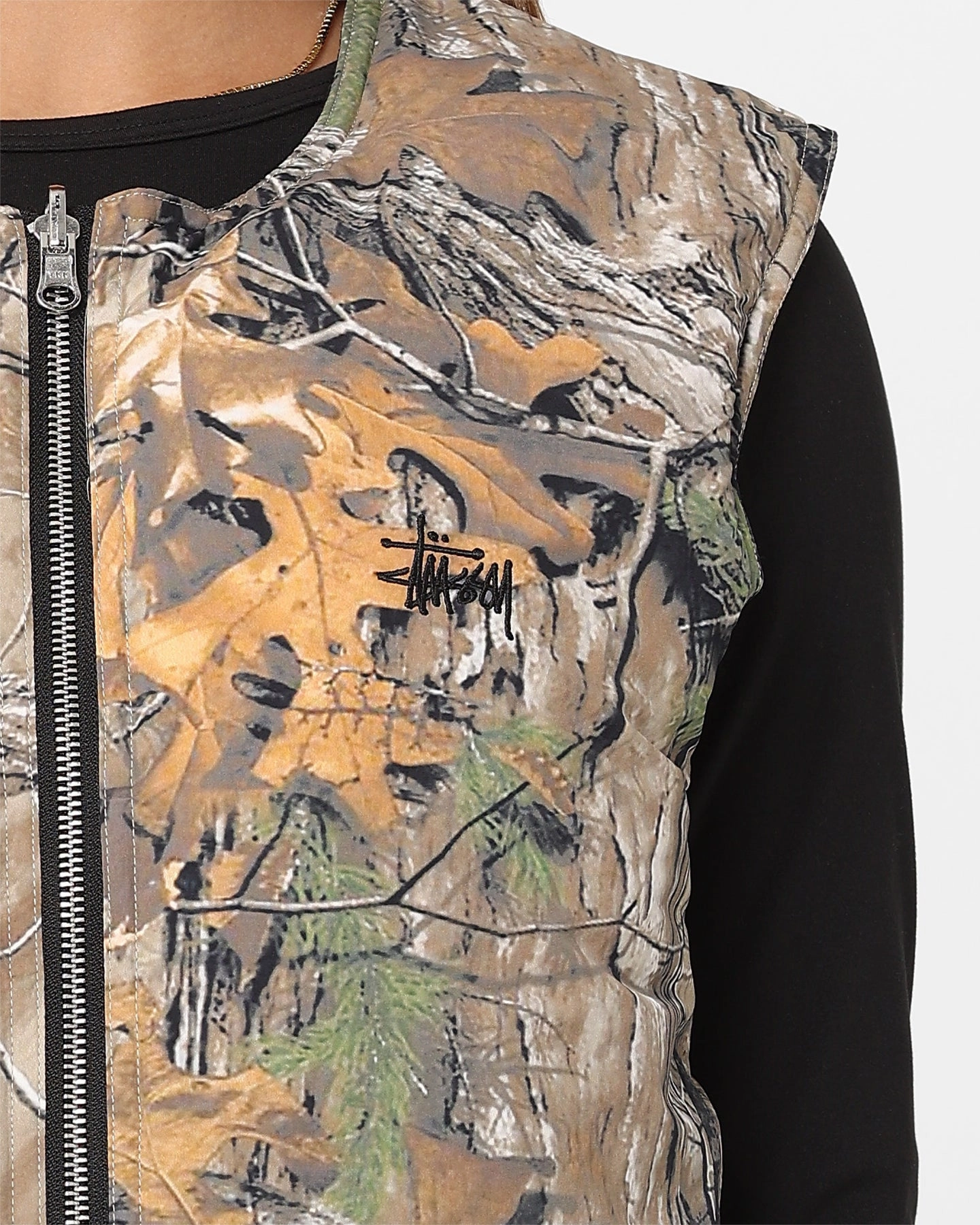 Ergonomic Design Stussy Real Tree Camo Reversible Vest Real Tree Camo