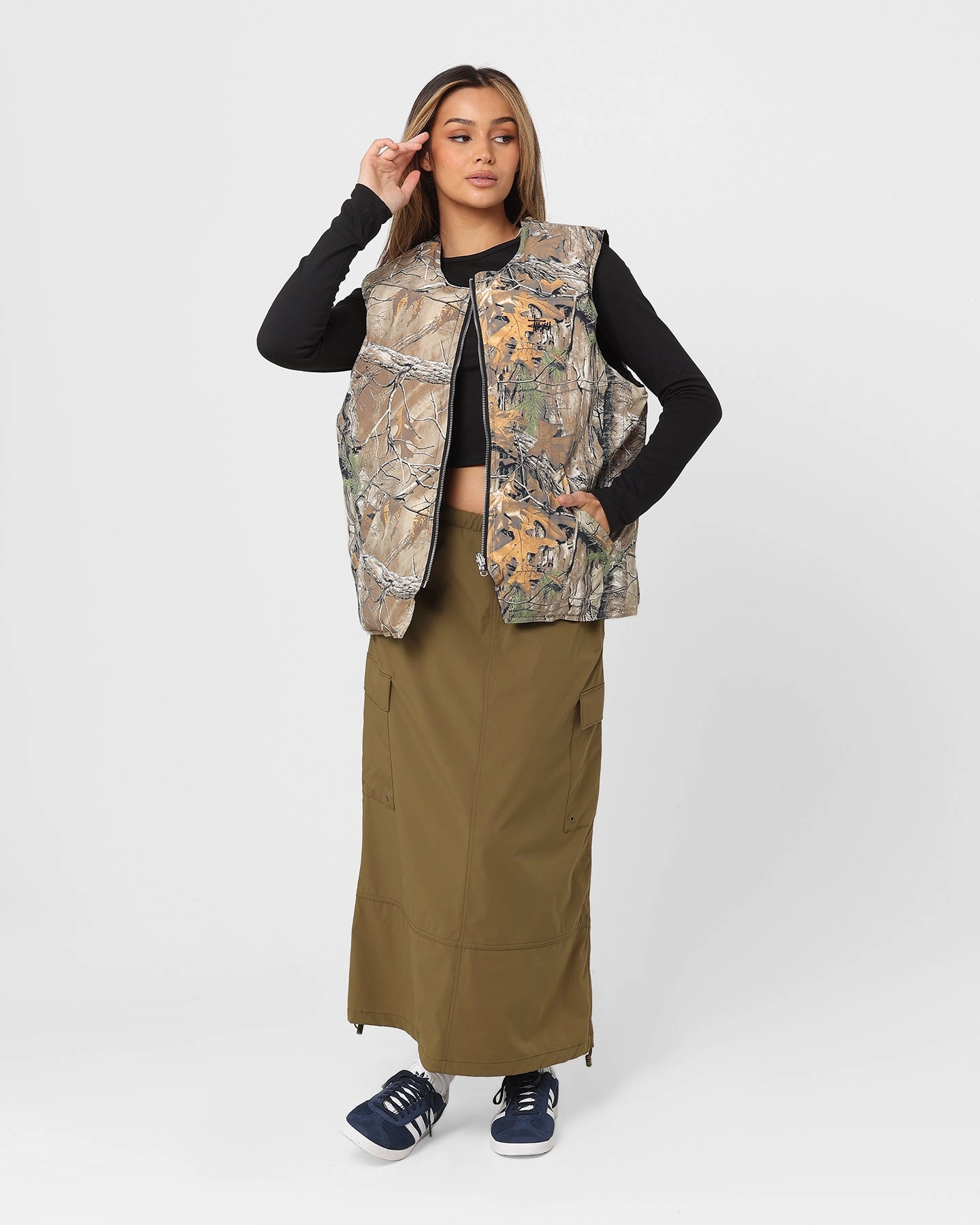 Luggage Stussy Real Tree Camo Reversible Vest Real Tree Camo
