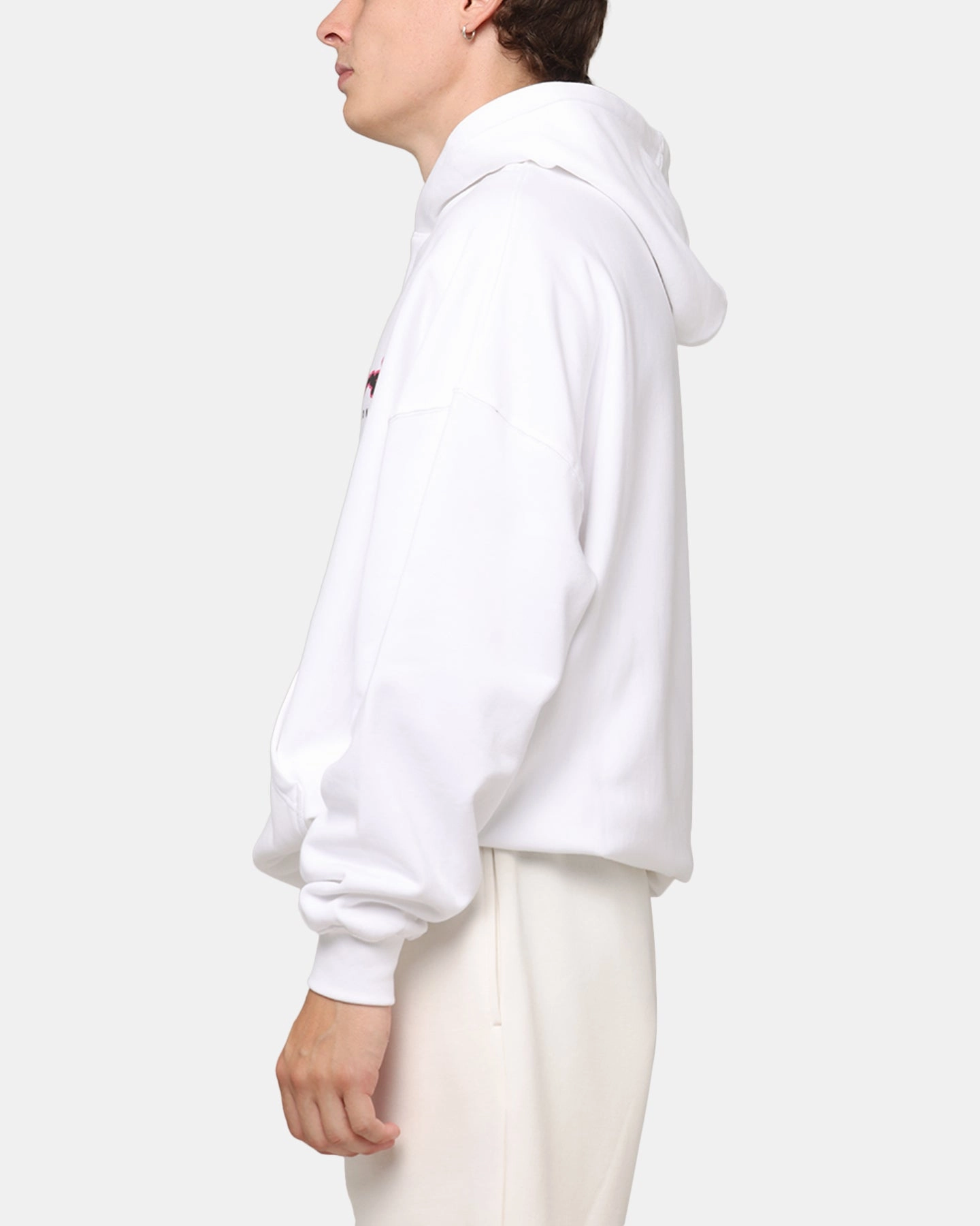 Carre Race Script Hoodie White Deer like Monkey like