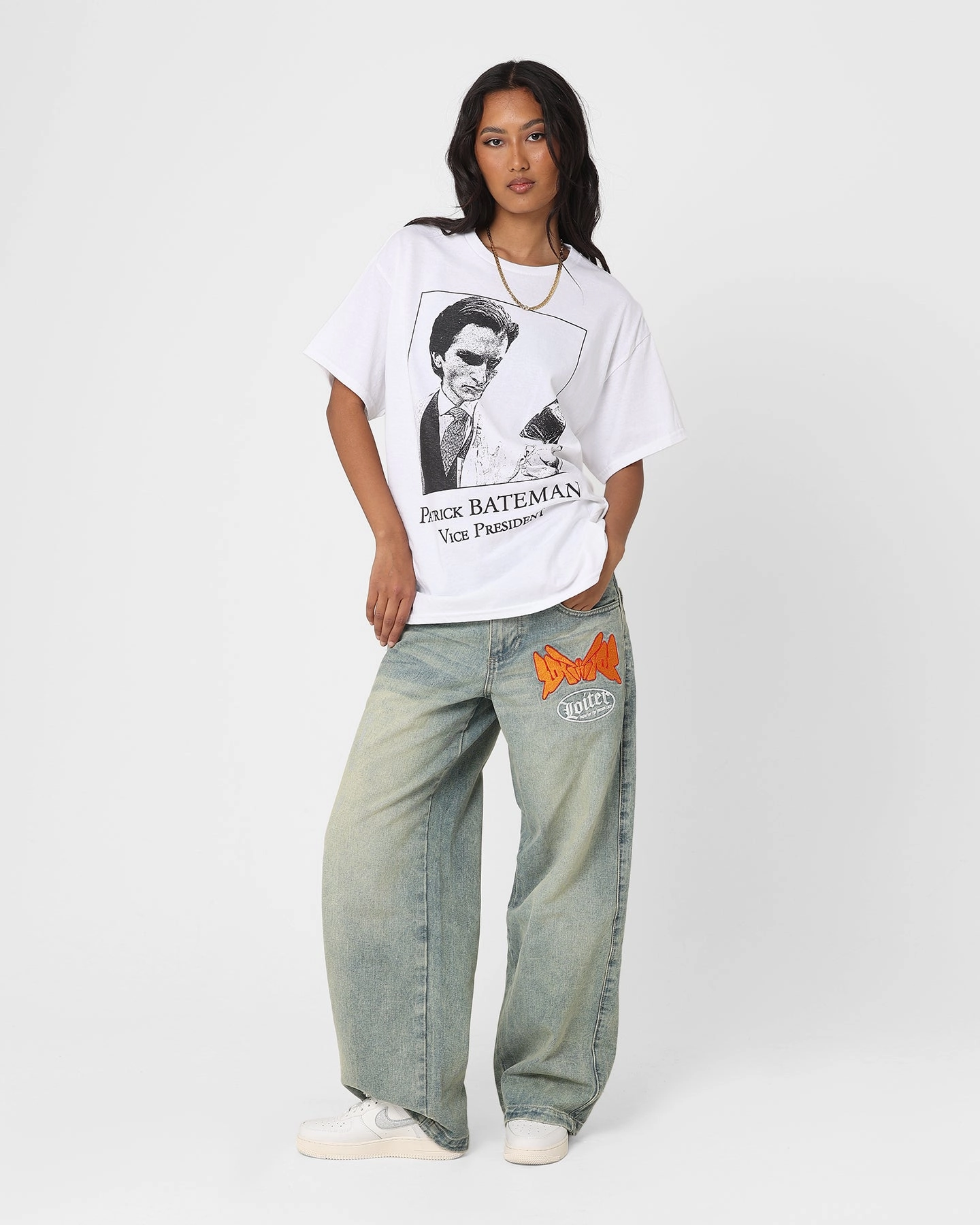 Rats Get Fat X American Psycho Vice President T-Shirt White black friday