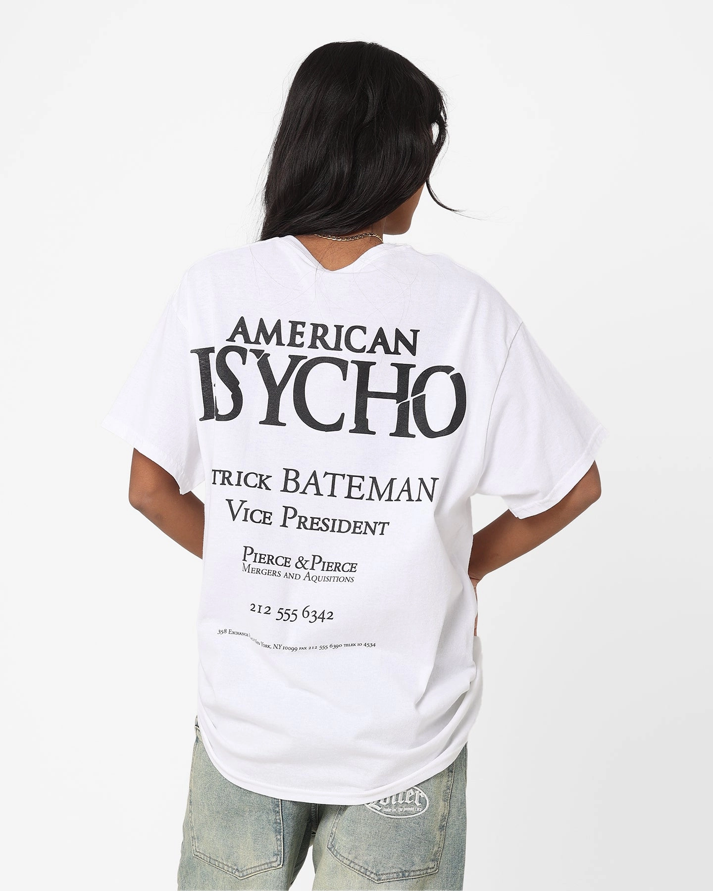 Rats Get Fat X American Psycho Vice President T-Shirt White insulated