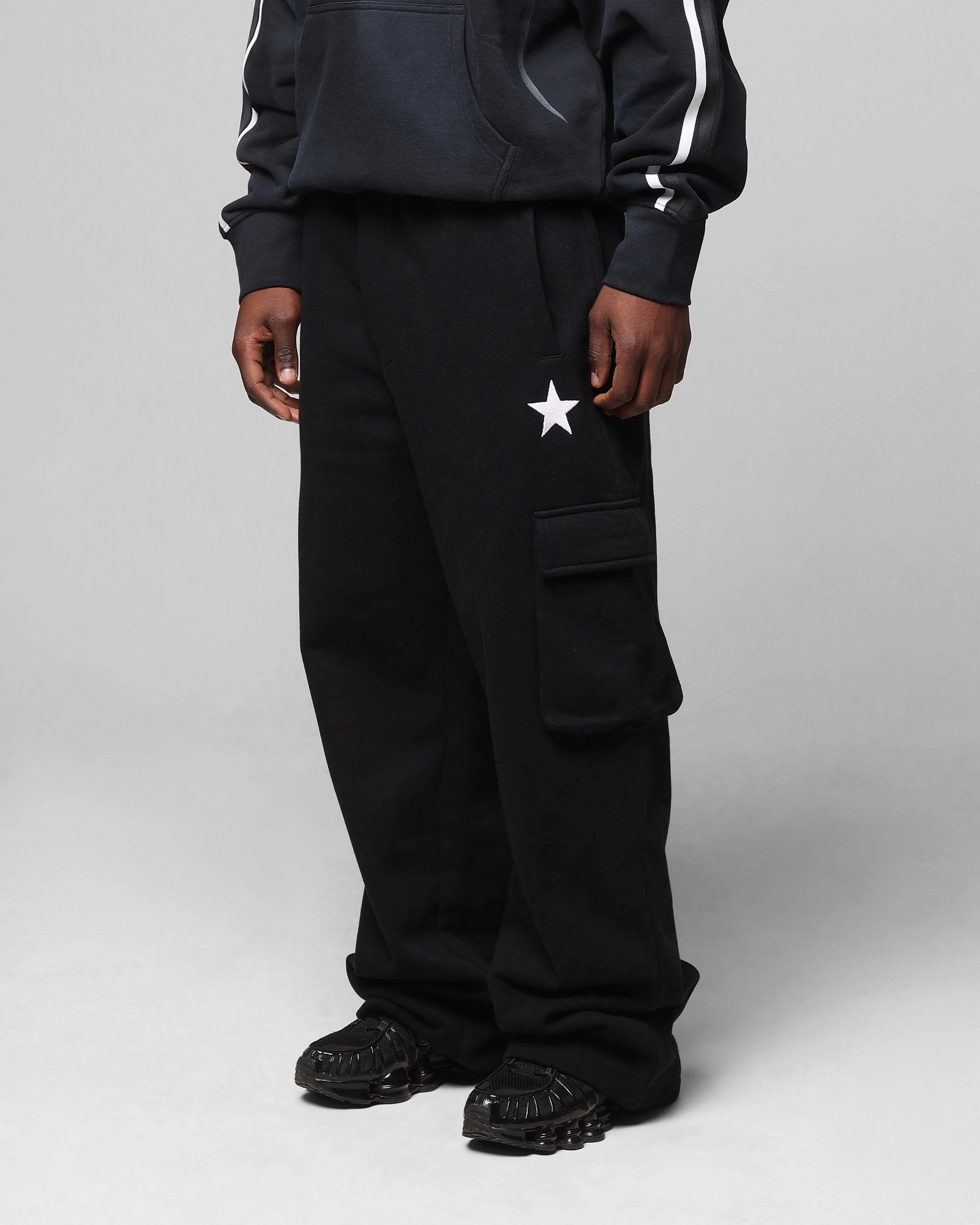 AntiPilling Loiter Premium Essentials Sweatpants Black/White