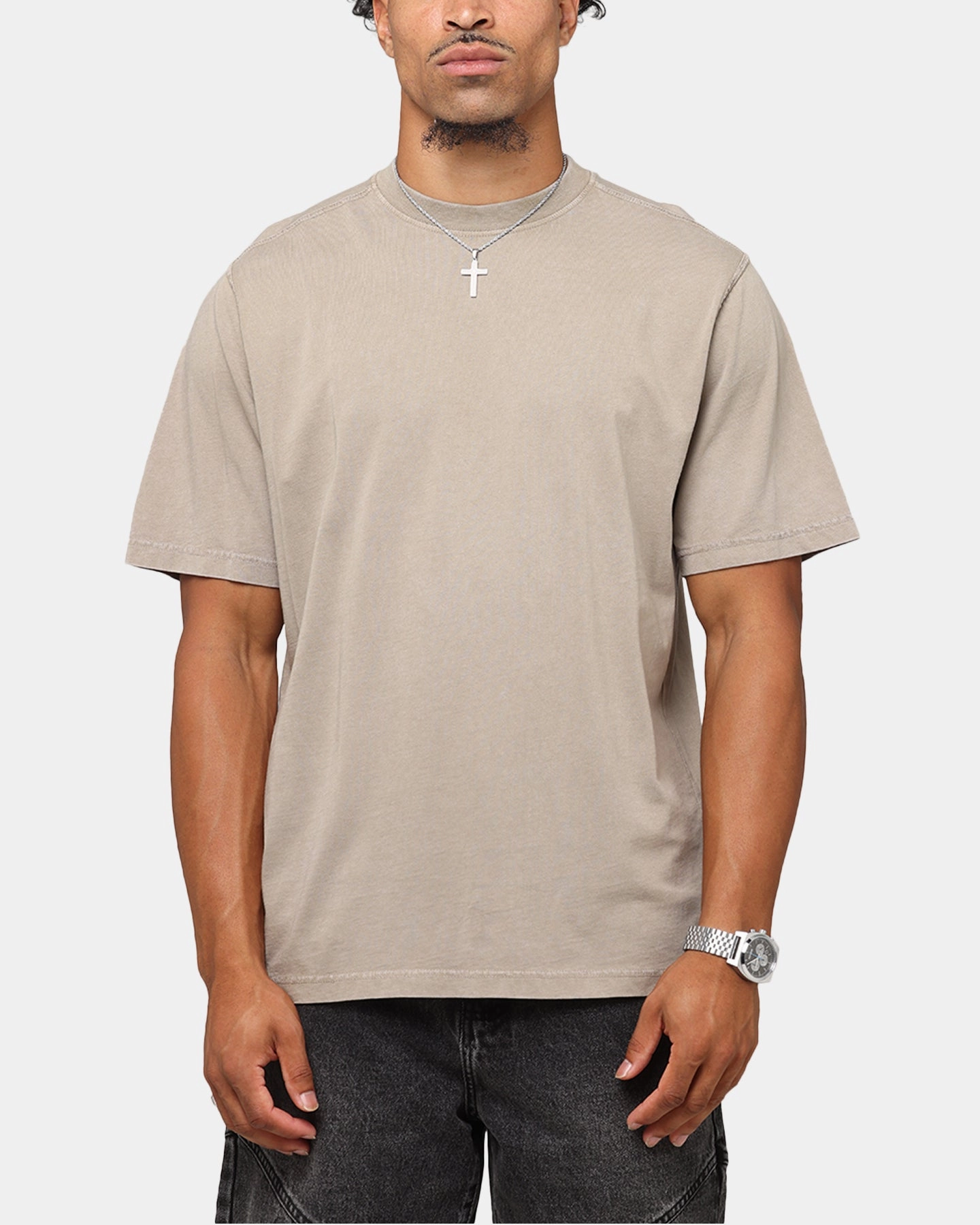 Daily Outfit Style Saint Morta Vintage T-Shirt Washed Khaki