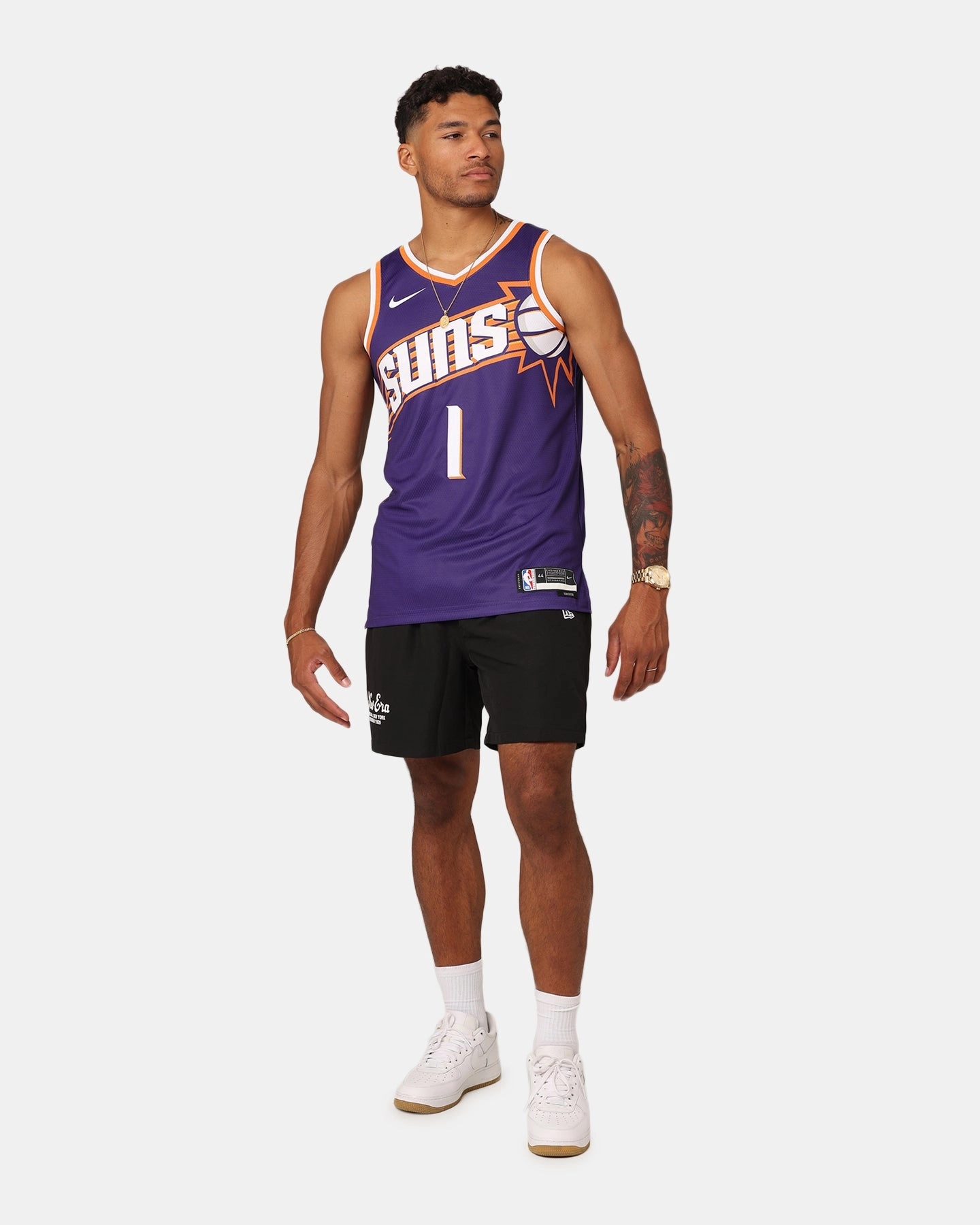 New Era Woven Shorts Black Breathable fabric sports event