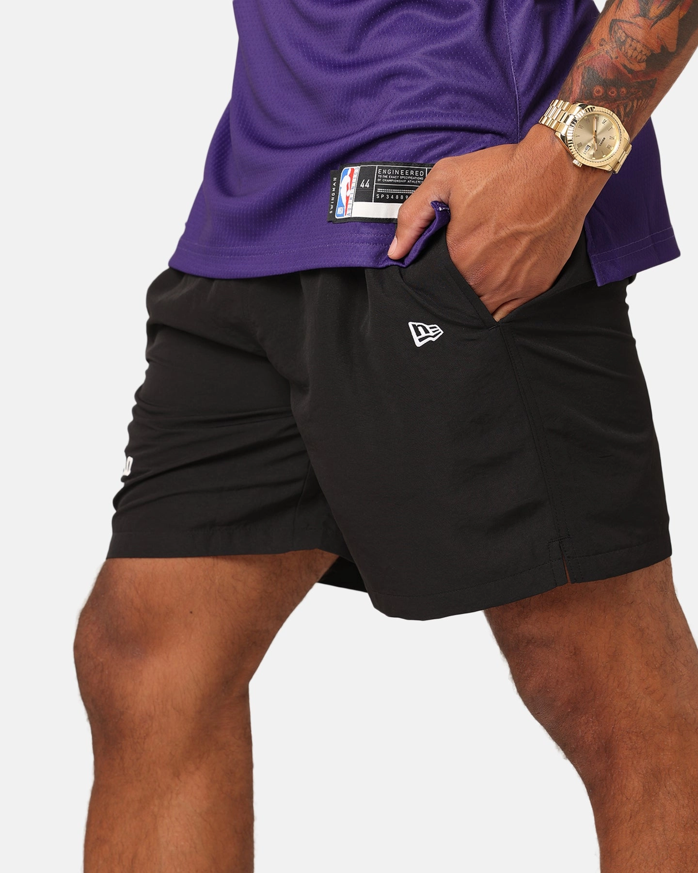 Summer Wear New Era Woven Shorts Black