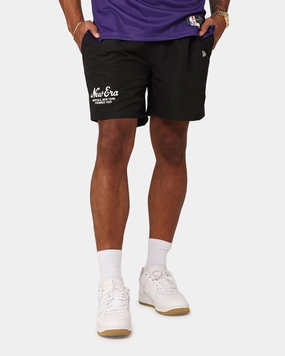 New Era Woven Shorts Black Smart Look
