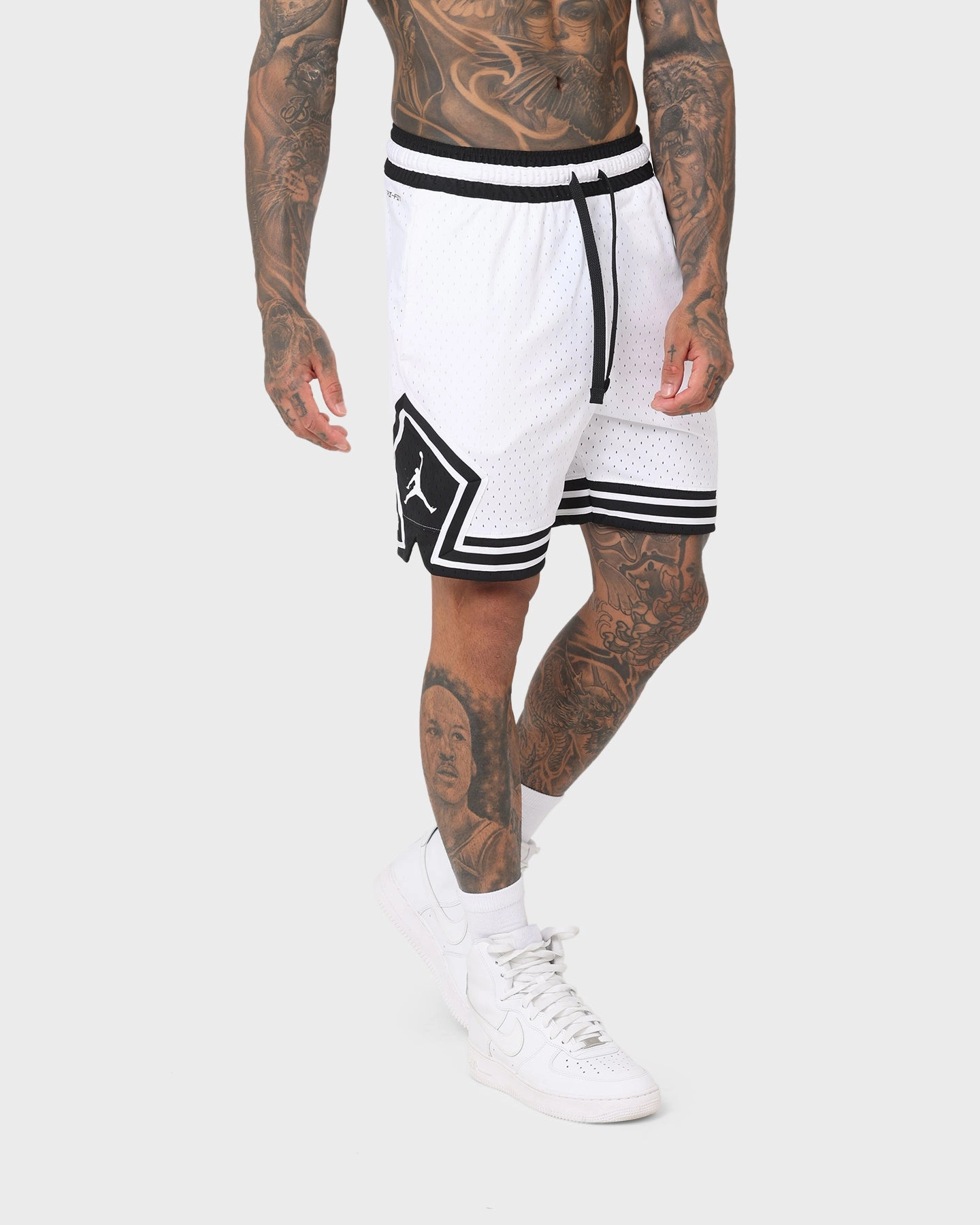 Stretch waistband Coastal Style Jordan Dri-FIT Sport Diamond Shorts White/Black