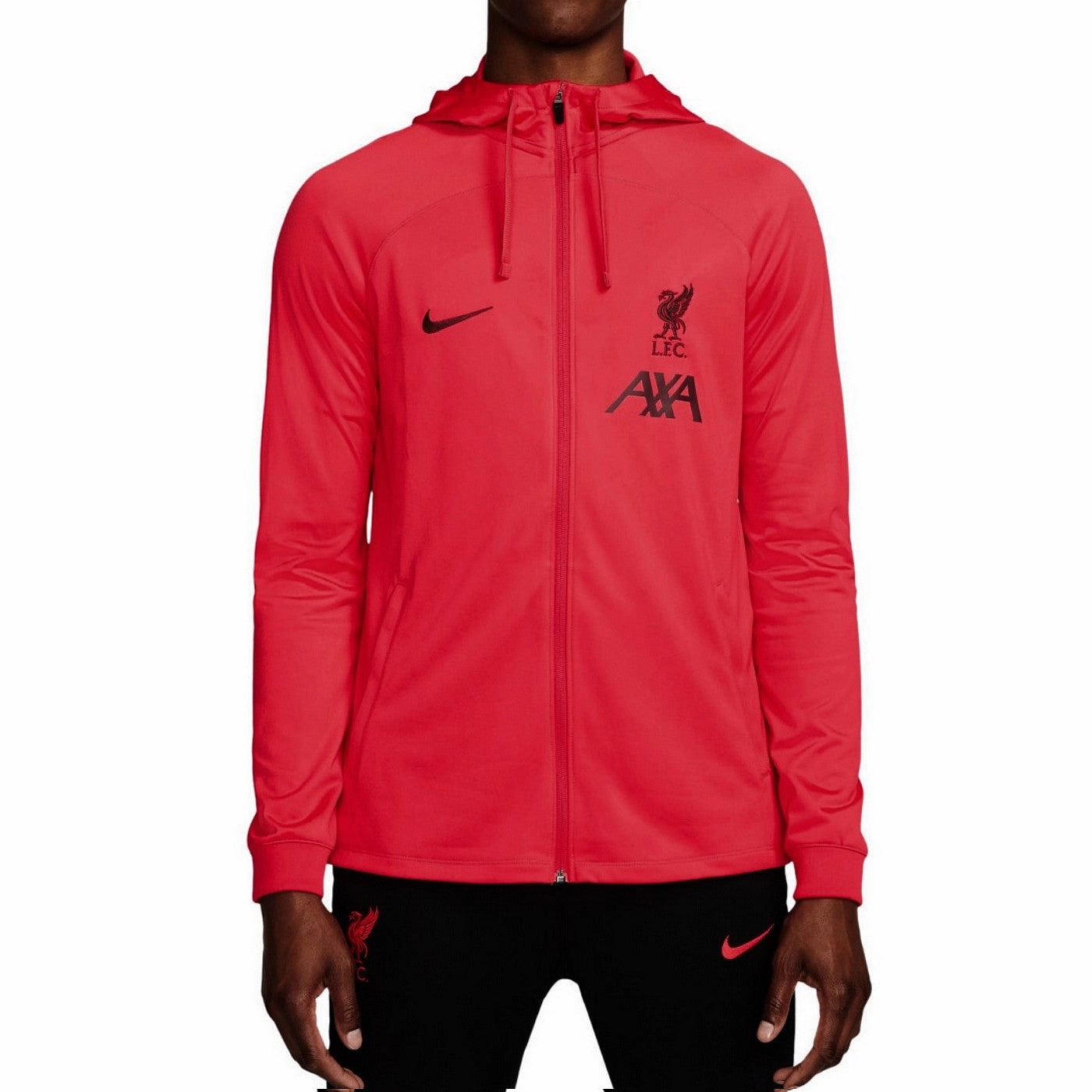 Liverpool FC red/black hooded presentation tracksuit 2022/23 - Nike Essential Gear