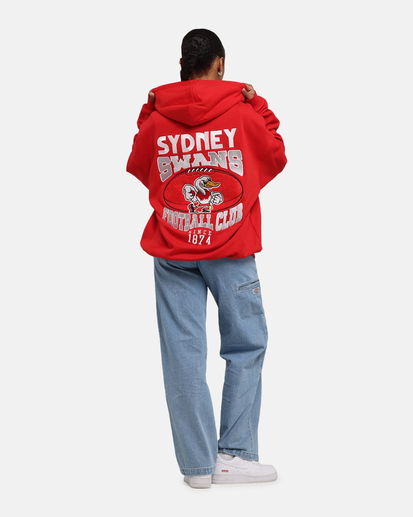 Insulated Interior Refresh Mitchell & Ness Sydney Swans Team Hoodie Red