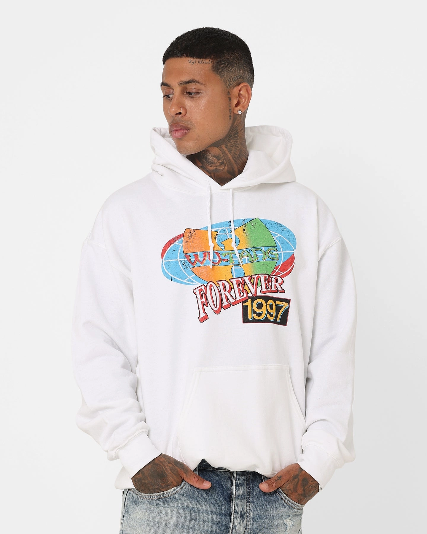 coordinating piece high - street buy Wu Tang Brand Limited Forever 1997 Hoodie White
