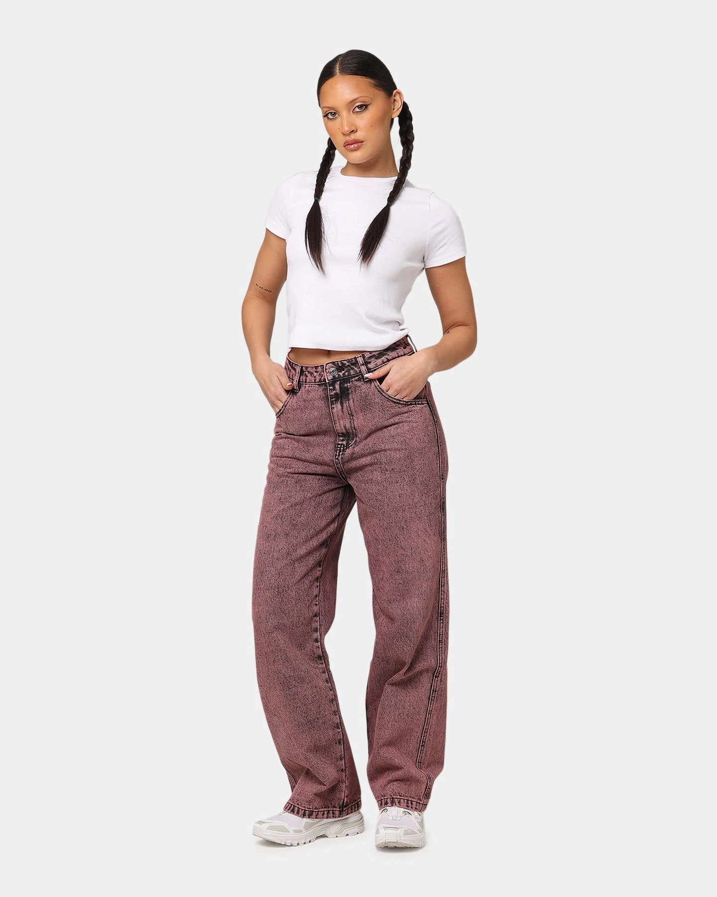 Utility Style X-Girl Women's Gordon Jeans Washed Black