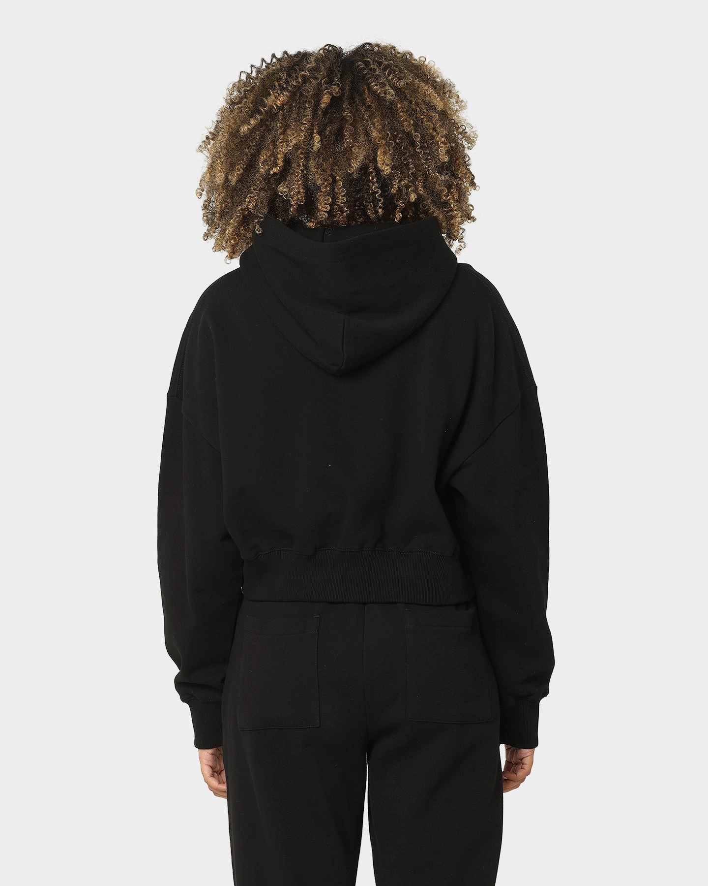 suitable for business trips popular in Africa X-Girl Women's Mills Logo Crop Hoodie Black