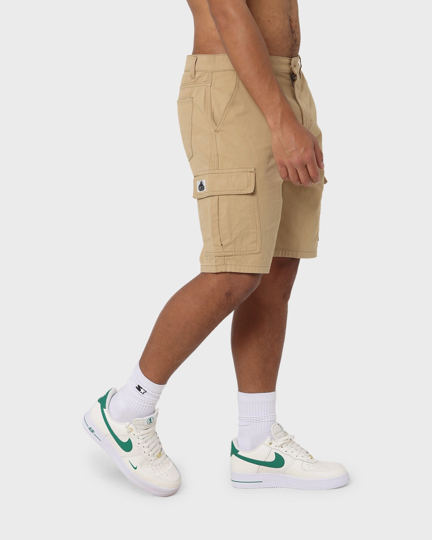 Breathable Side Vents Easy Care Material X-Large 91 Cargo Shorts Khaki