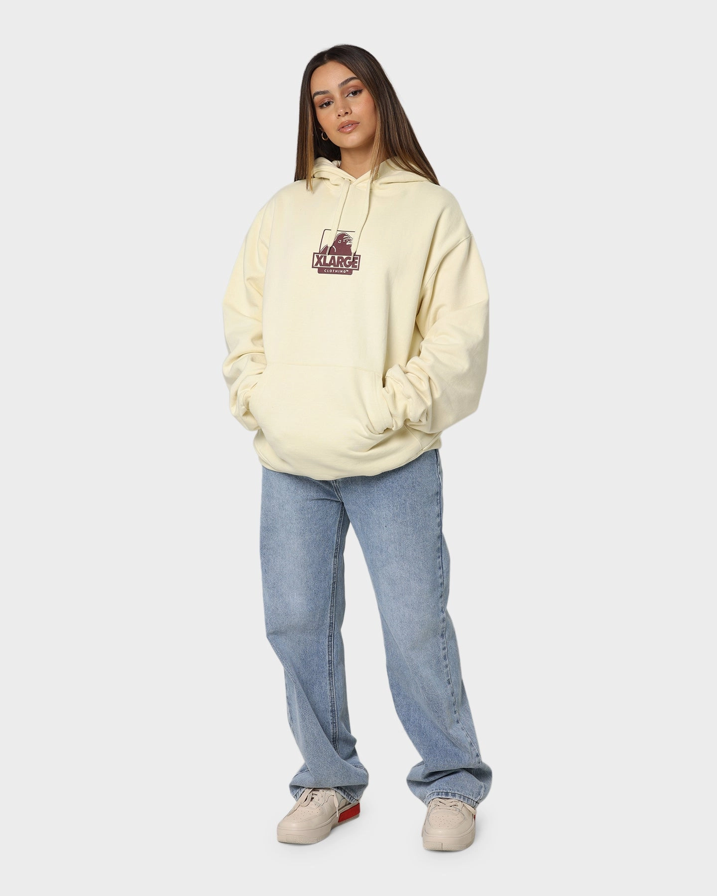 X-Large 91 Hoodie Cream/Rust All weather Regular-fit