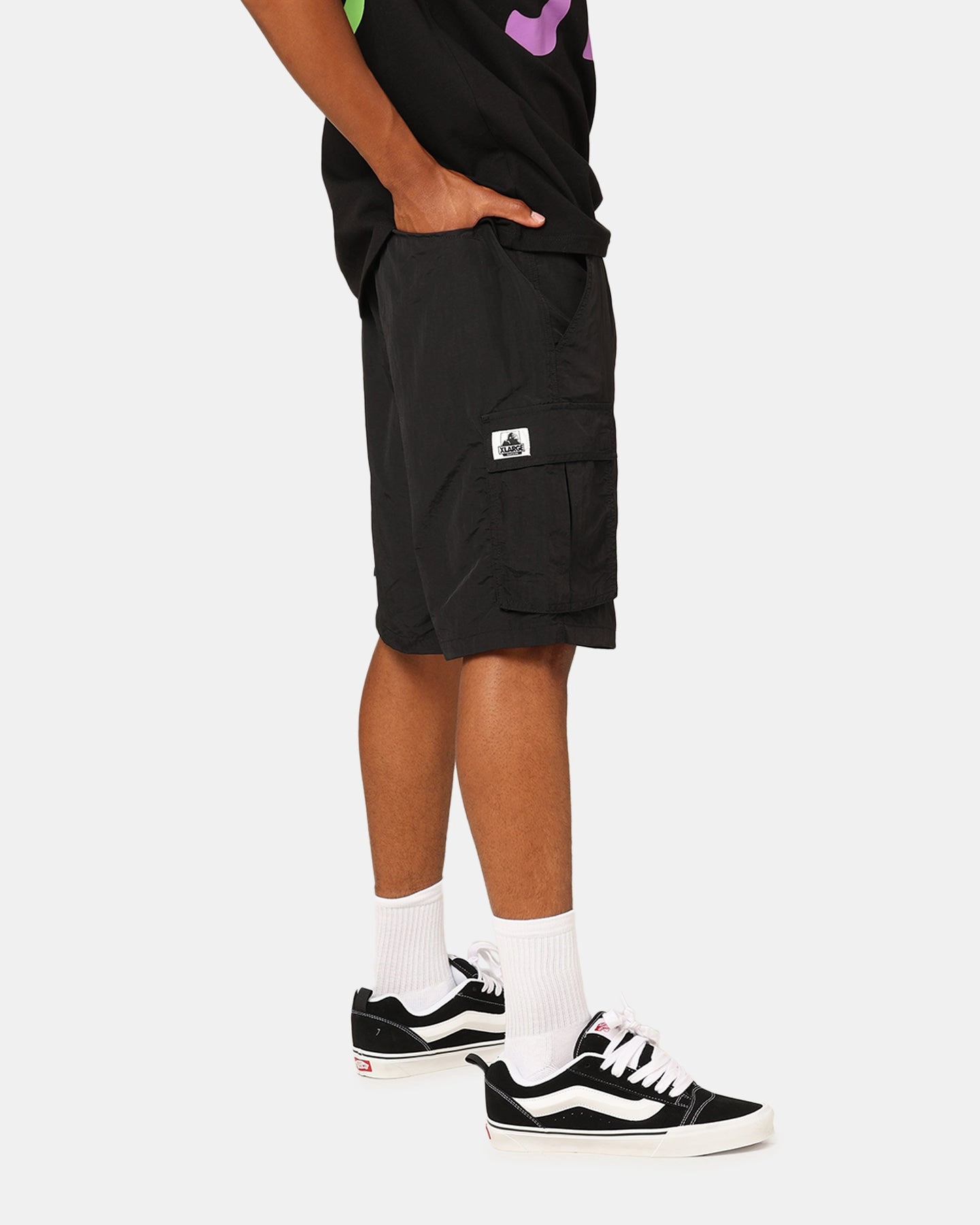 X-Large 91 Nylon Cargo Shorts Black Anorak