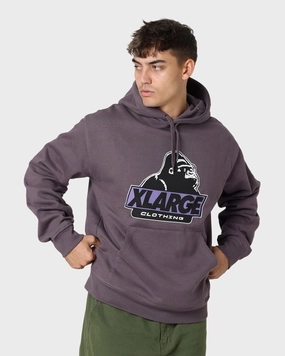 Patience Pub X-Large 91 Slanted Logo Hoodie Dark Mauve