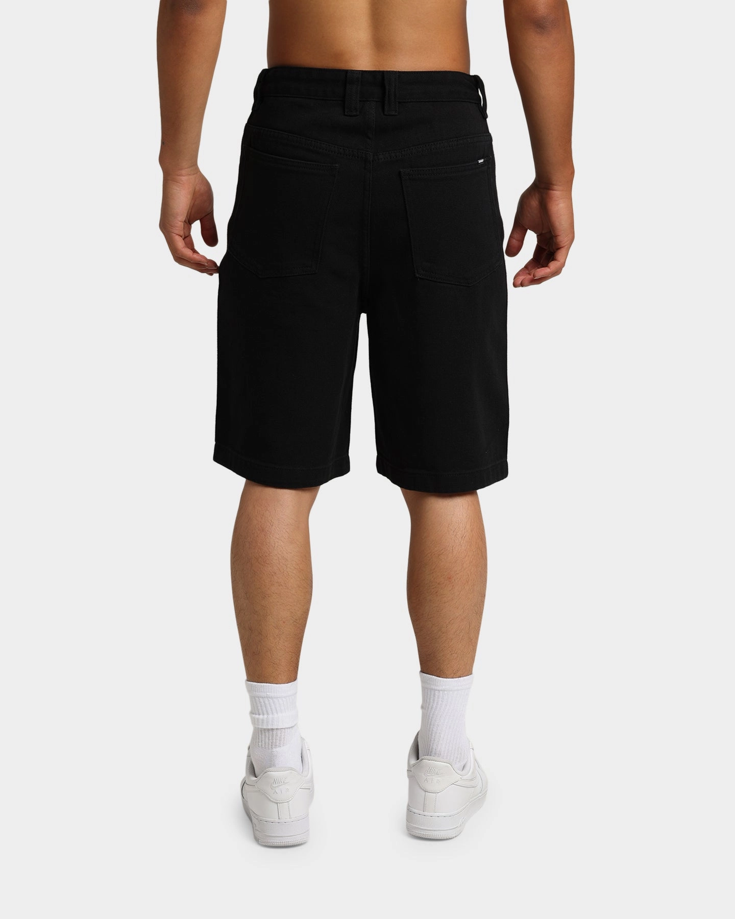 X-Large Bull Denim 91 Shorts Black Denim compression support