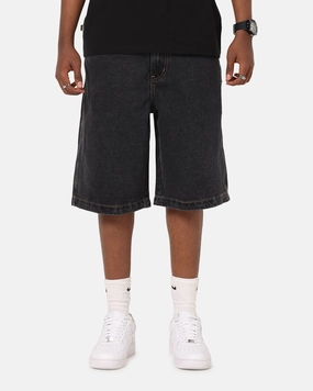 Layered Comfort X-Large Bull Denim 91 Shorts Washed Black