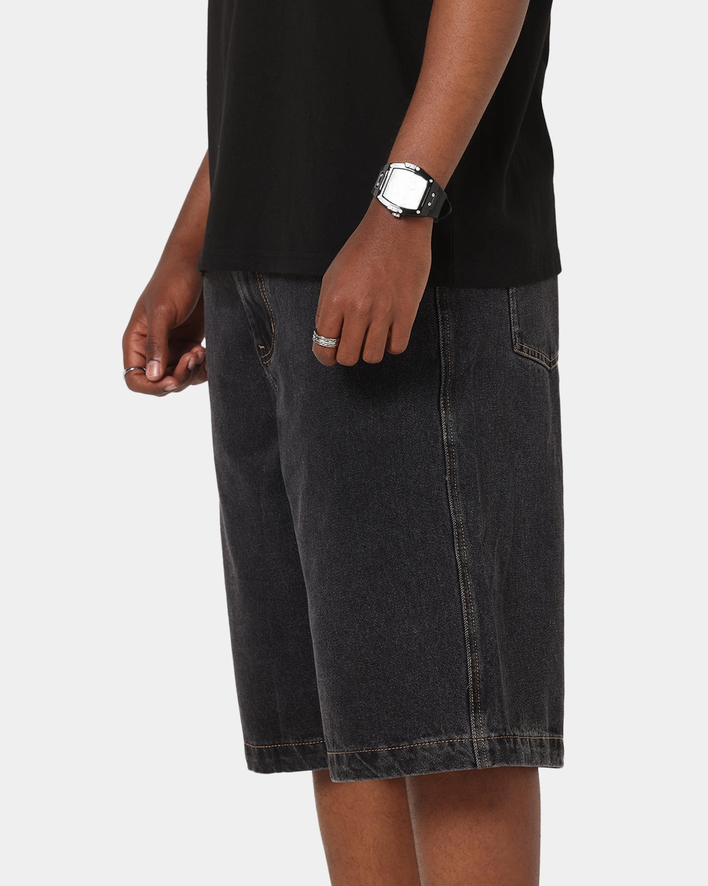 Comfy Essentials Wear X-Large Bull Denim 91 Shorts Washed Black