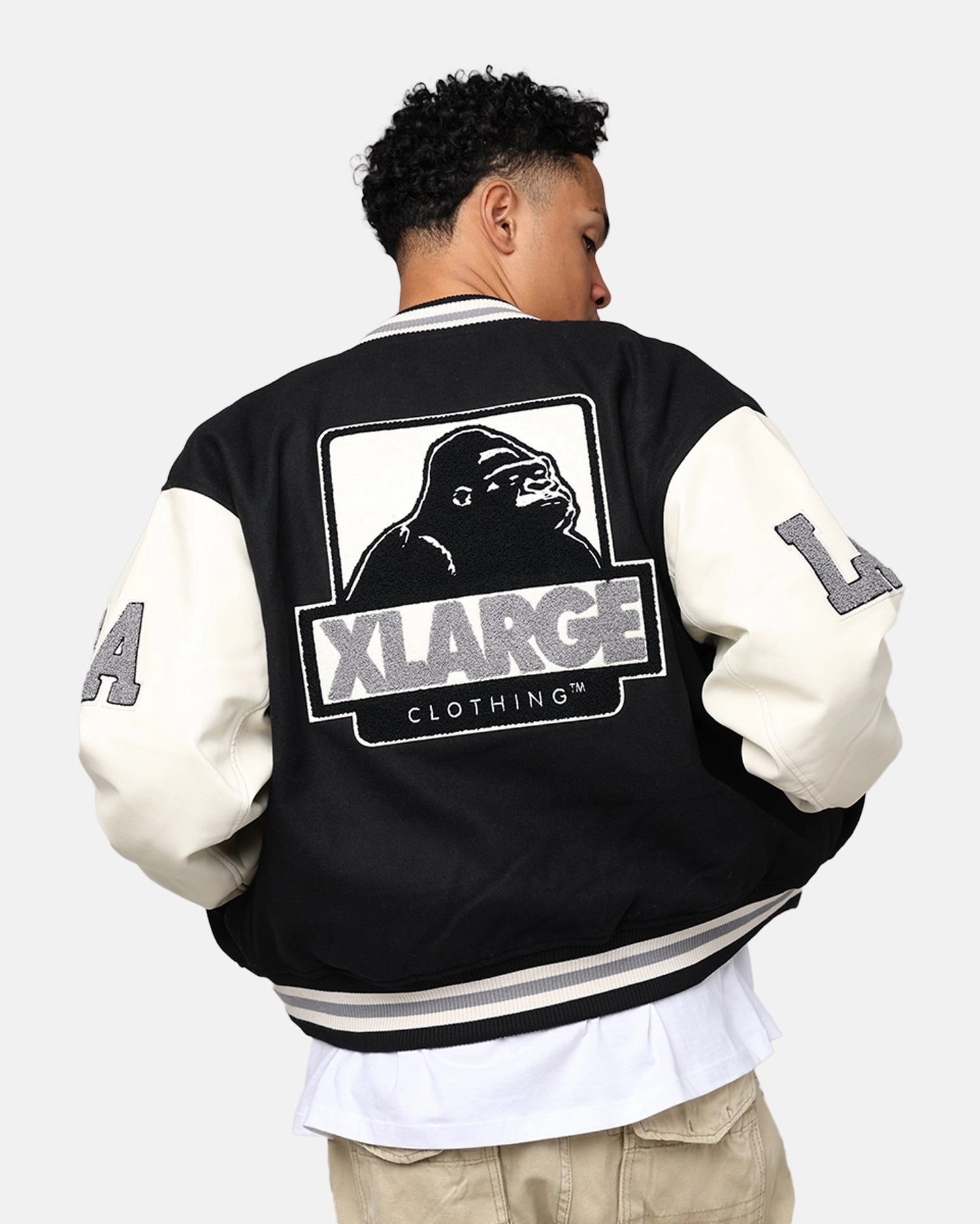 suitable for sunny days starlight X-Large OG Logo Varsity Jacket Black
