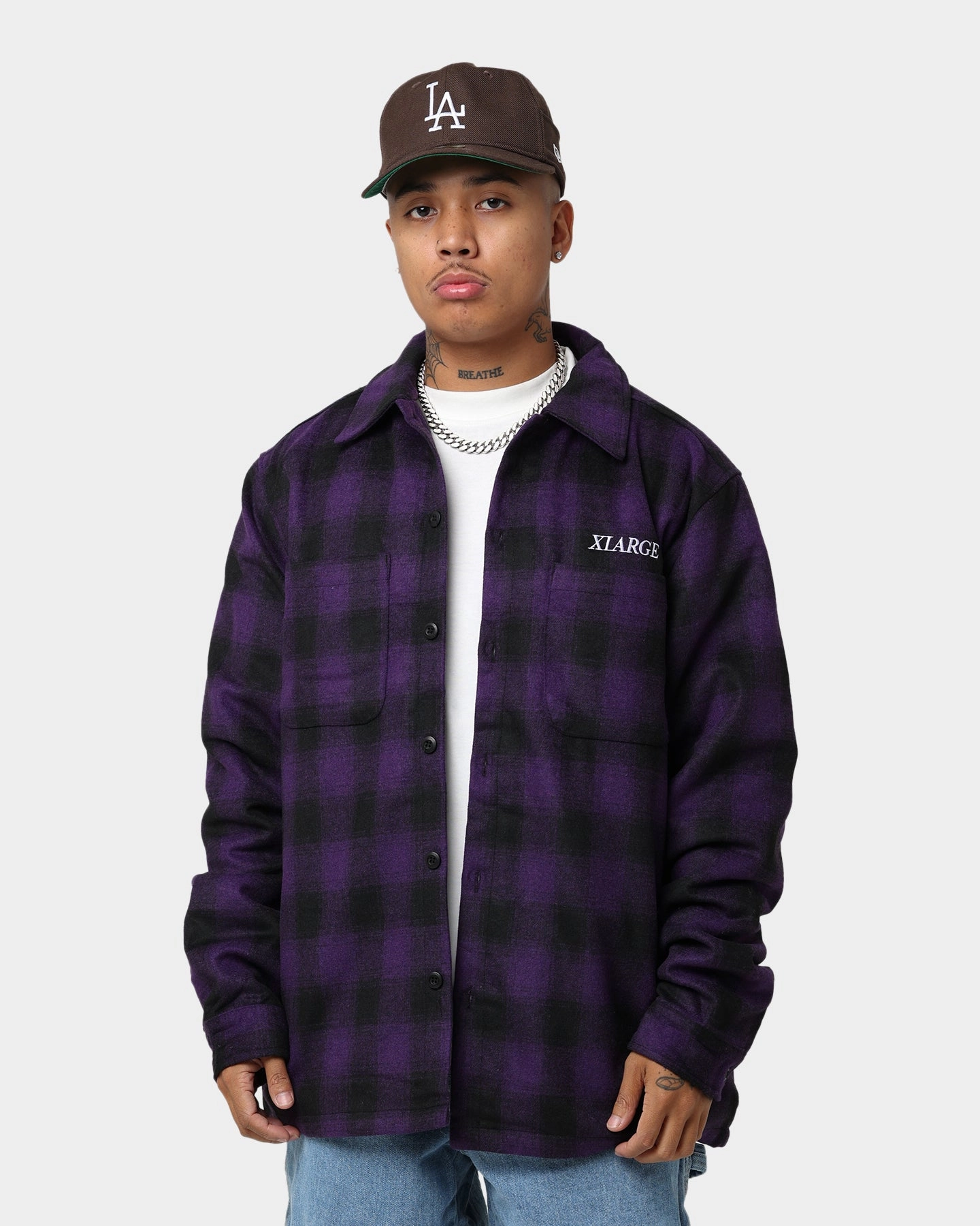 X-Large Rip Jacket Black/Purple Visa