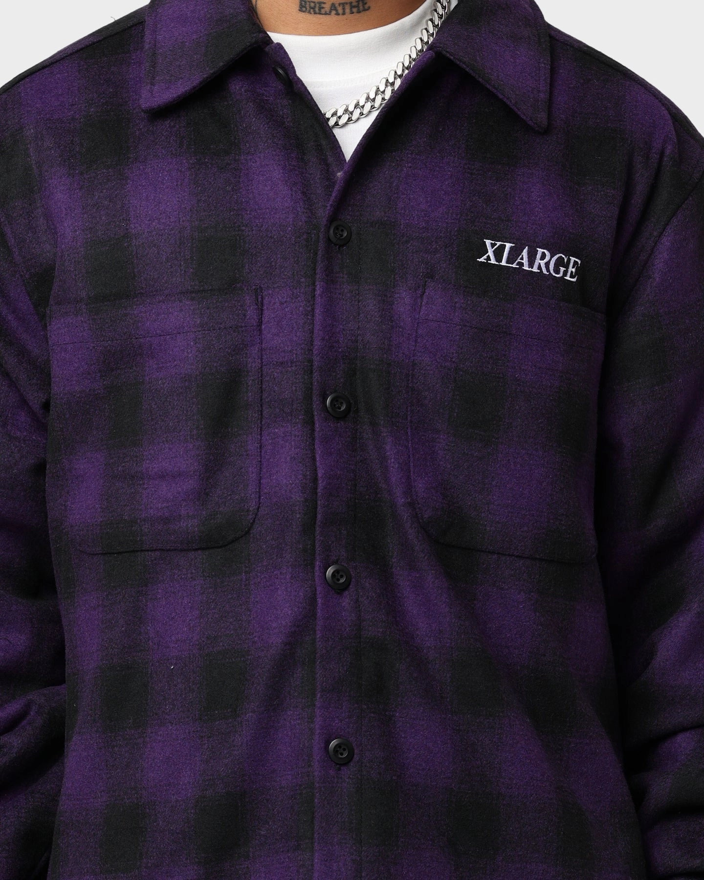 planned purchase X-Large Rip Jacket Black/Purple