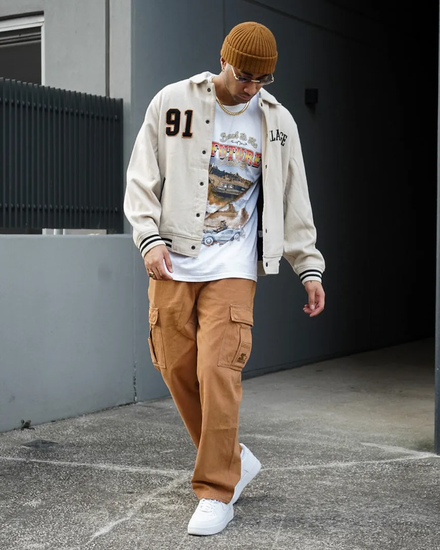 XLARGE Varsity Club Jacket Grey Short-sleeved Class