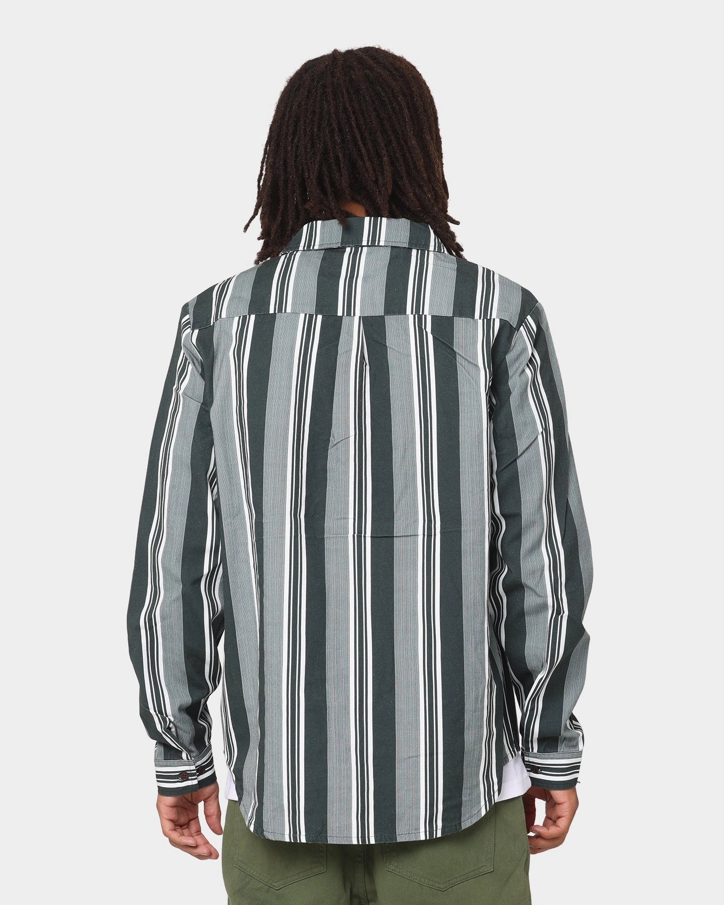 funky Lightweight Construction XLARGE Life Long Sleeve Shirt Green/White