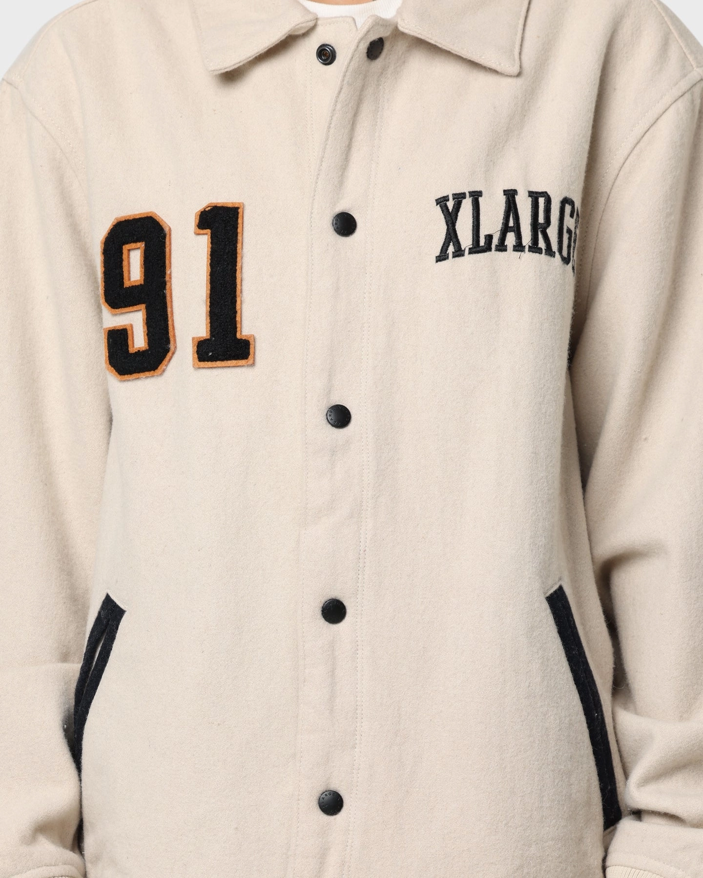 XLARGE Varsity Club Jacket Grey Impact Absorbing Padding Survive