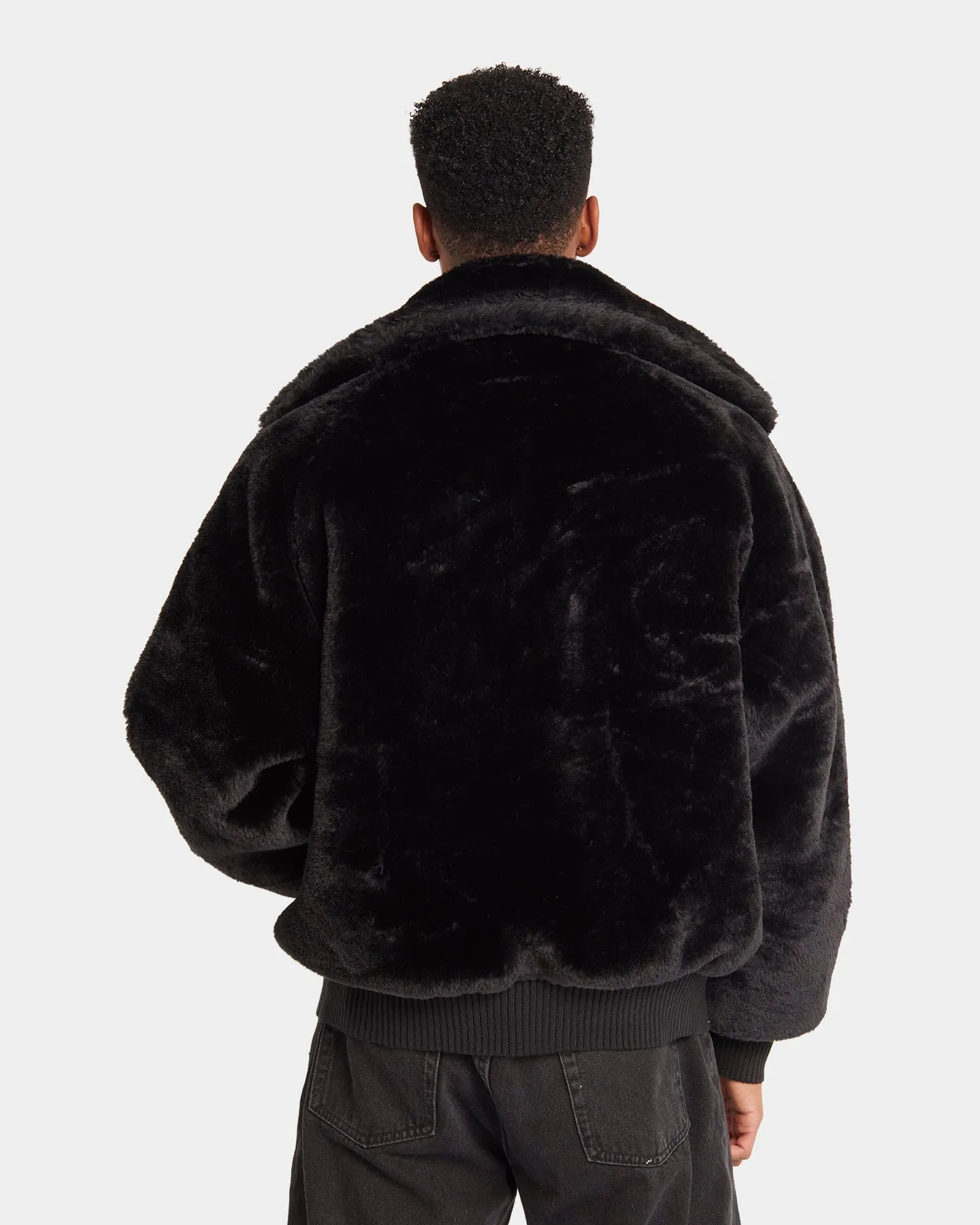 Street Cool XXIII Baller Fur Jacket Black