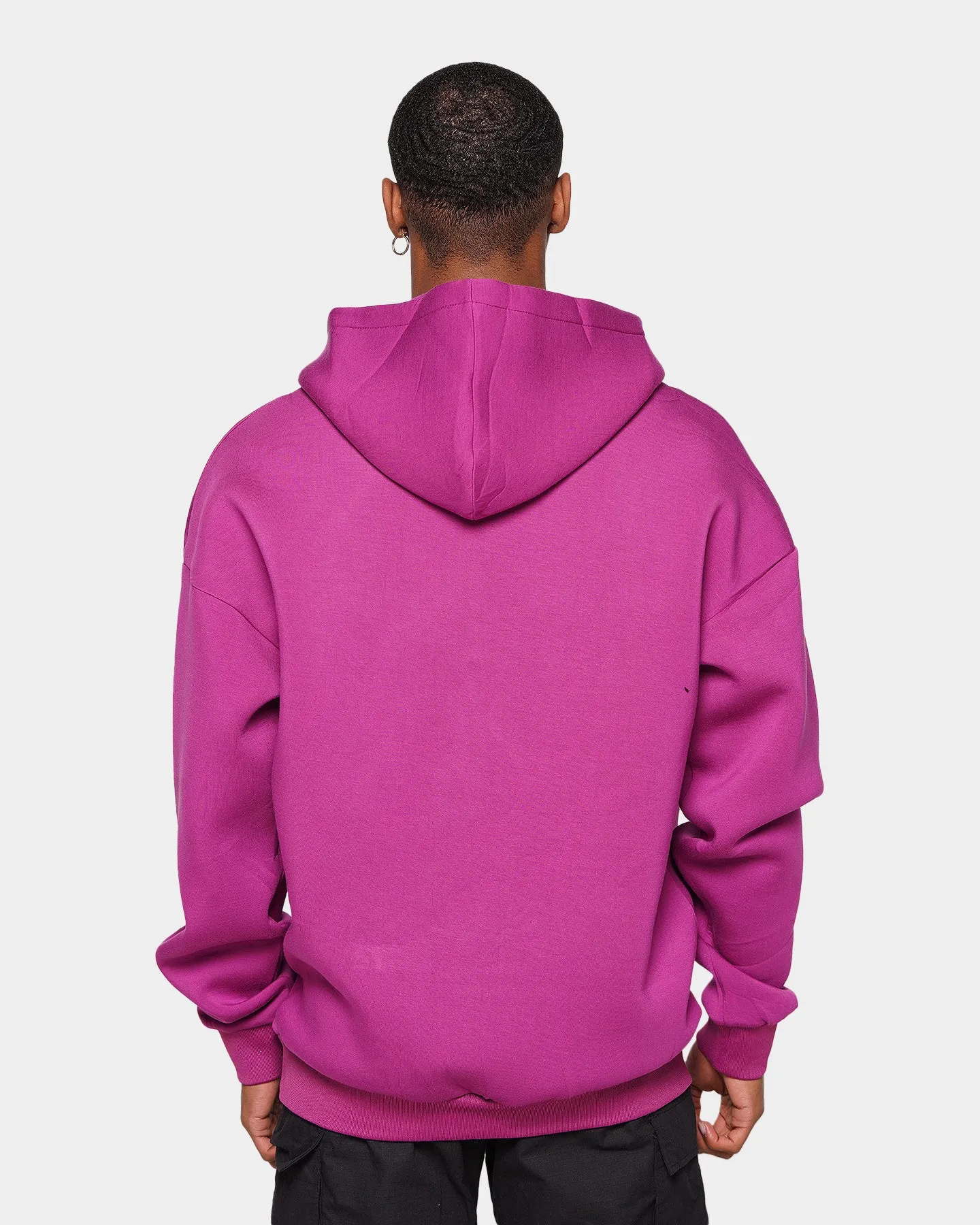 XXIII Riaz Hoodie Dark Grape Silicone Grip Cuffs suitable for runway events