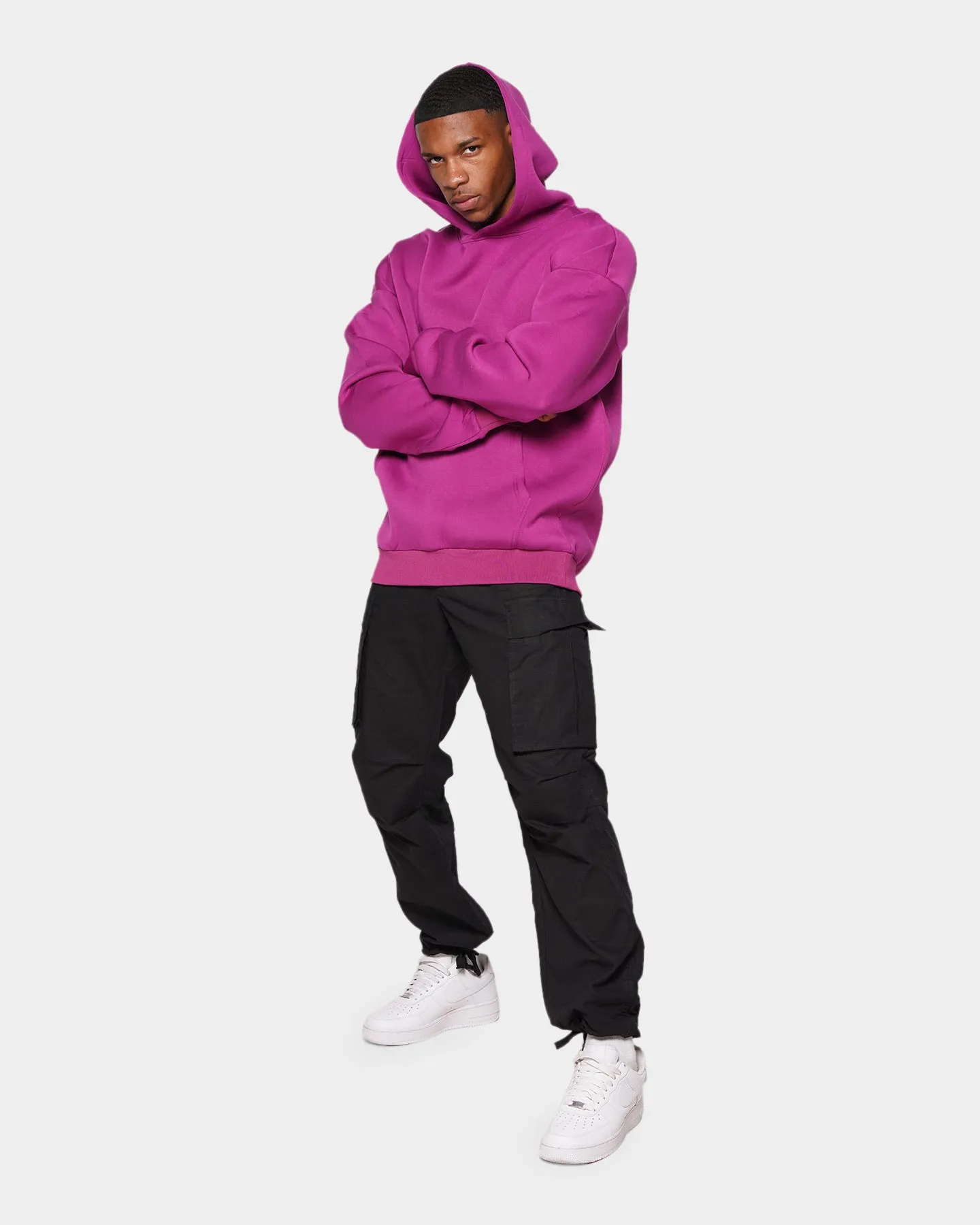 Fade Resistant Dye XXIII Riaz Hoodie Dark Grape