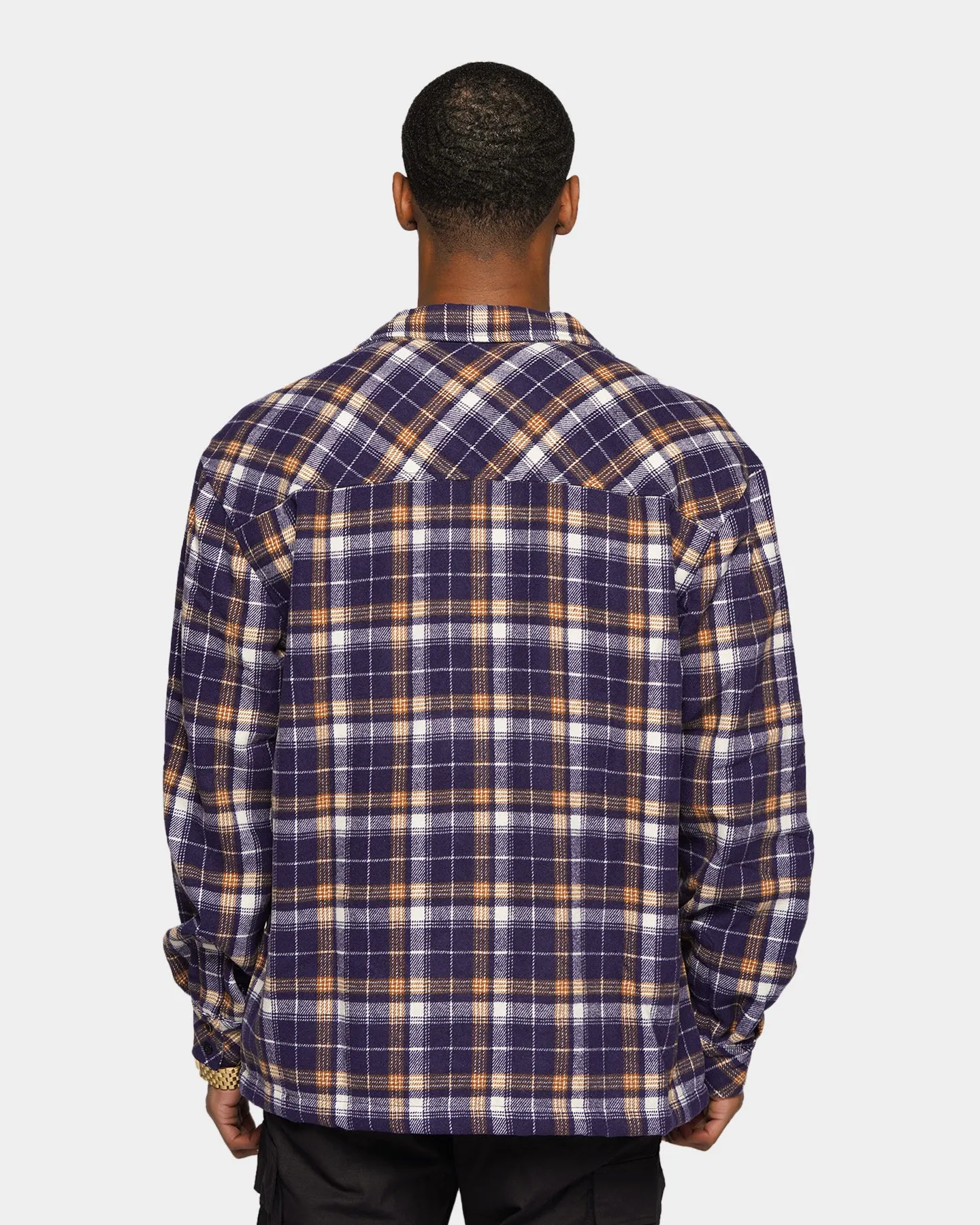 Active Edge XXIII Soren Plaid Bomber Jacket Blue