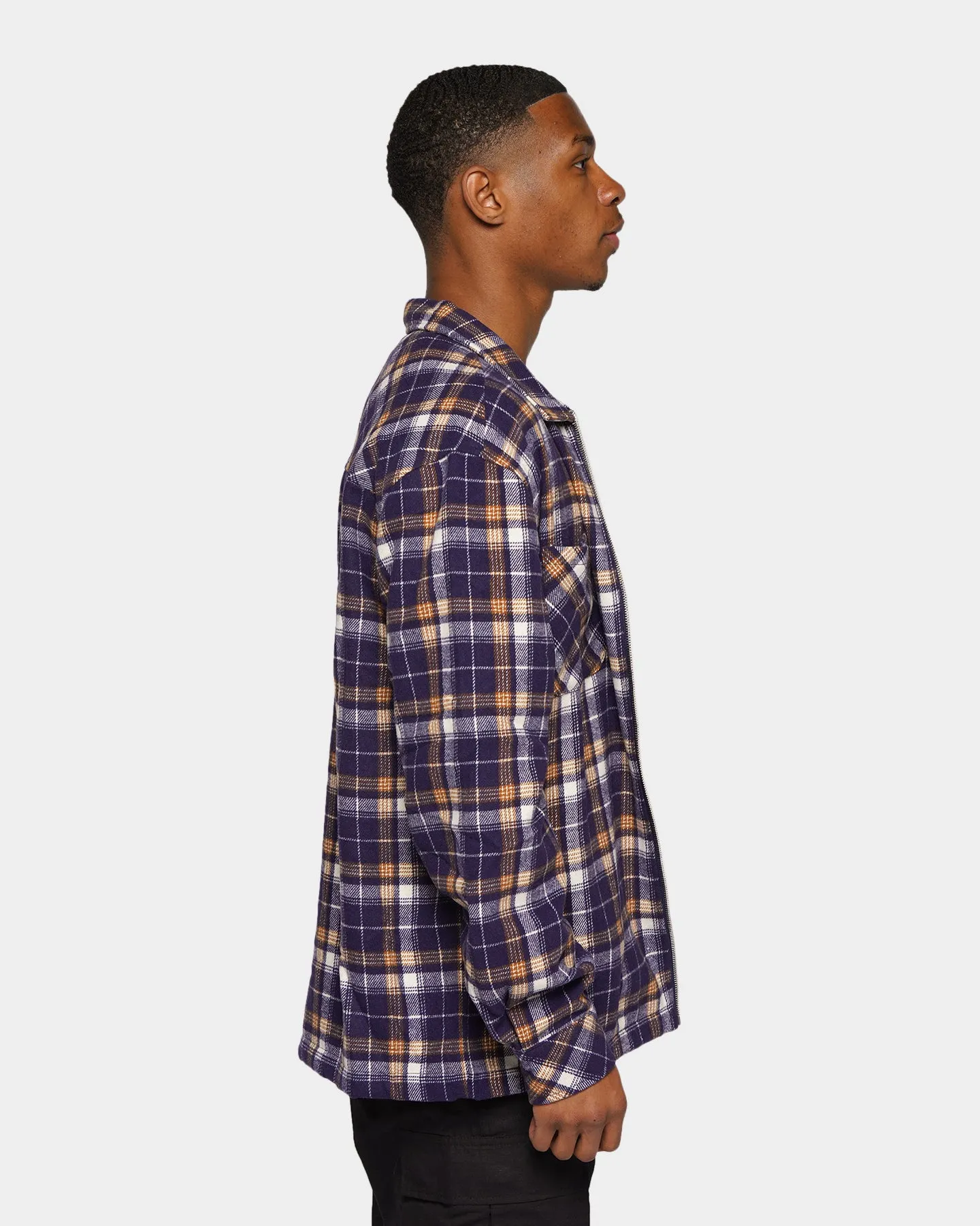 Innovate Lust XXIII Soren Plaid Bomber Jacket Blue