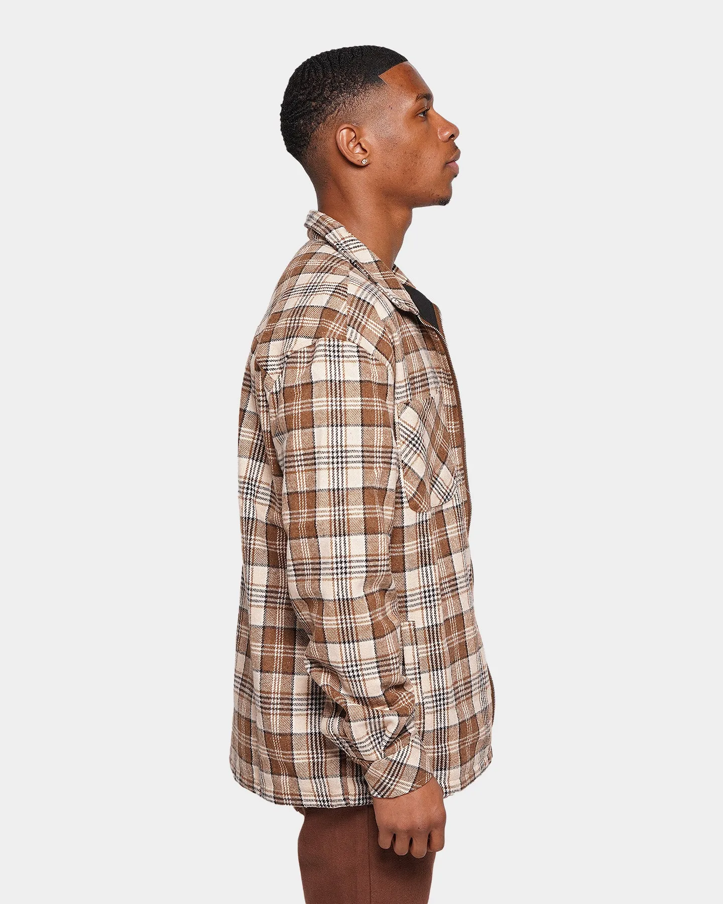 Outdoor Ready XXIII Soren Plaid Bomber Jacket Brown