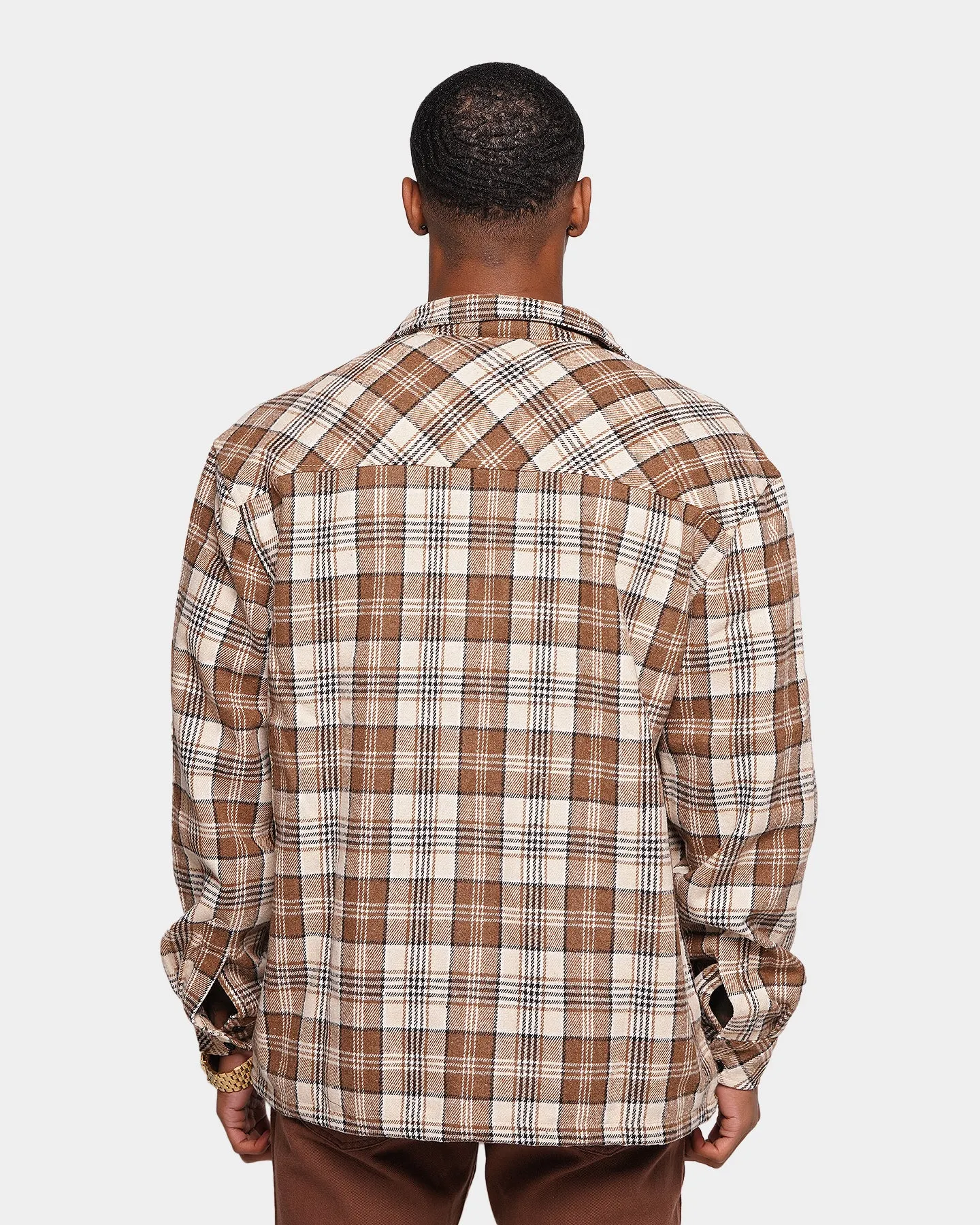 XXIII Soren Plaid Bomber Jacket Brown Custom - made Minimal Form