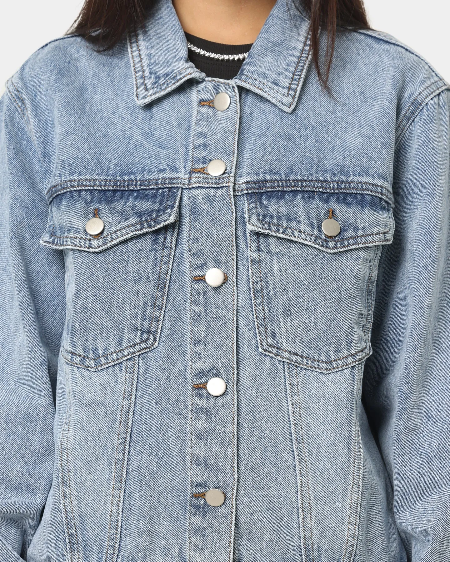 XXIII Women's Brittany Nineties Baby Jacket Washed Blue Heritage Protective Gear