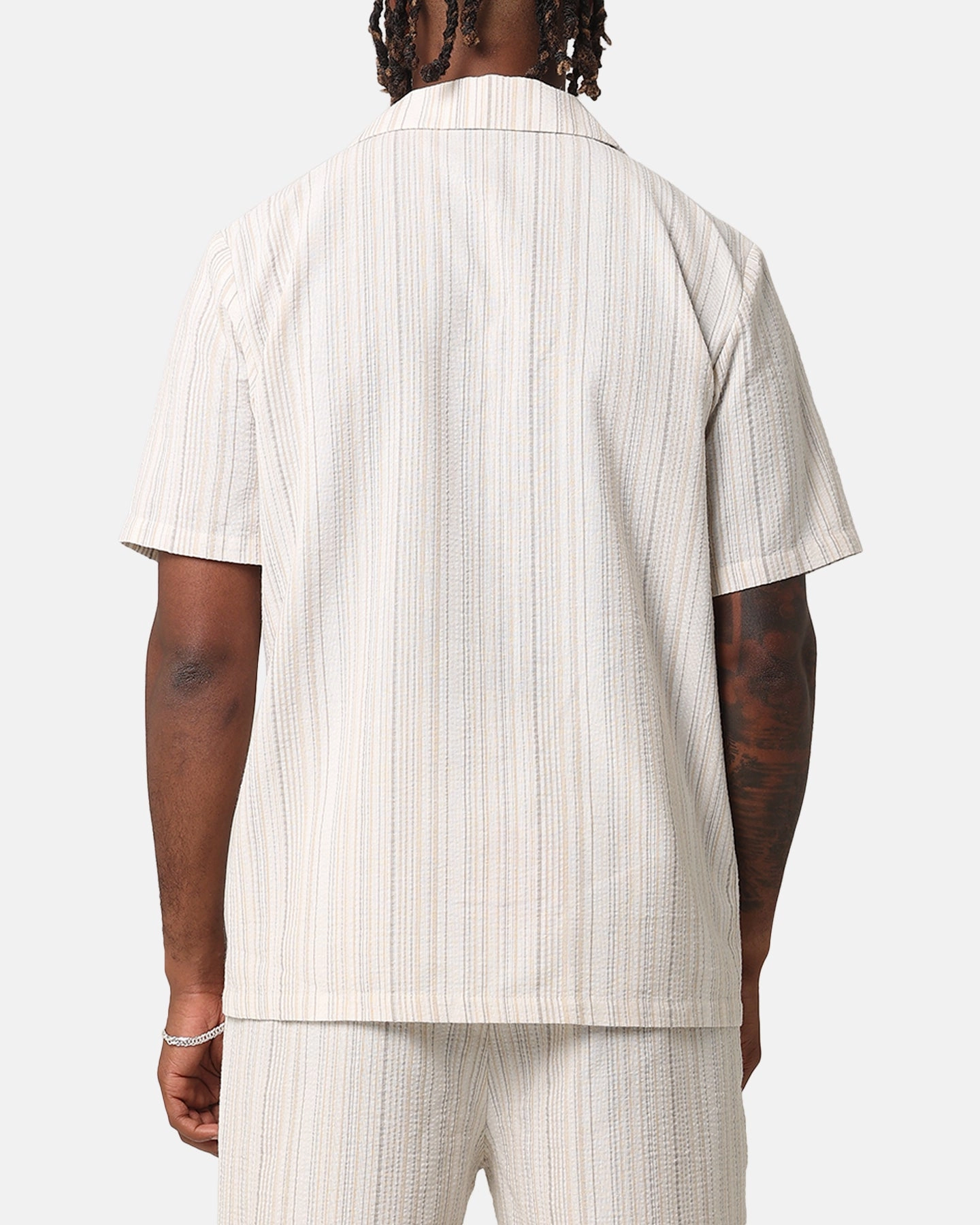 XXIII Alejandro Button Up Shirt Cream/Tan BBQ Party