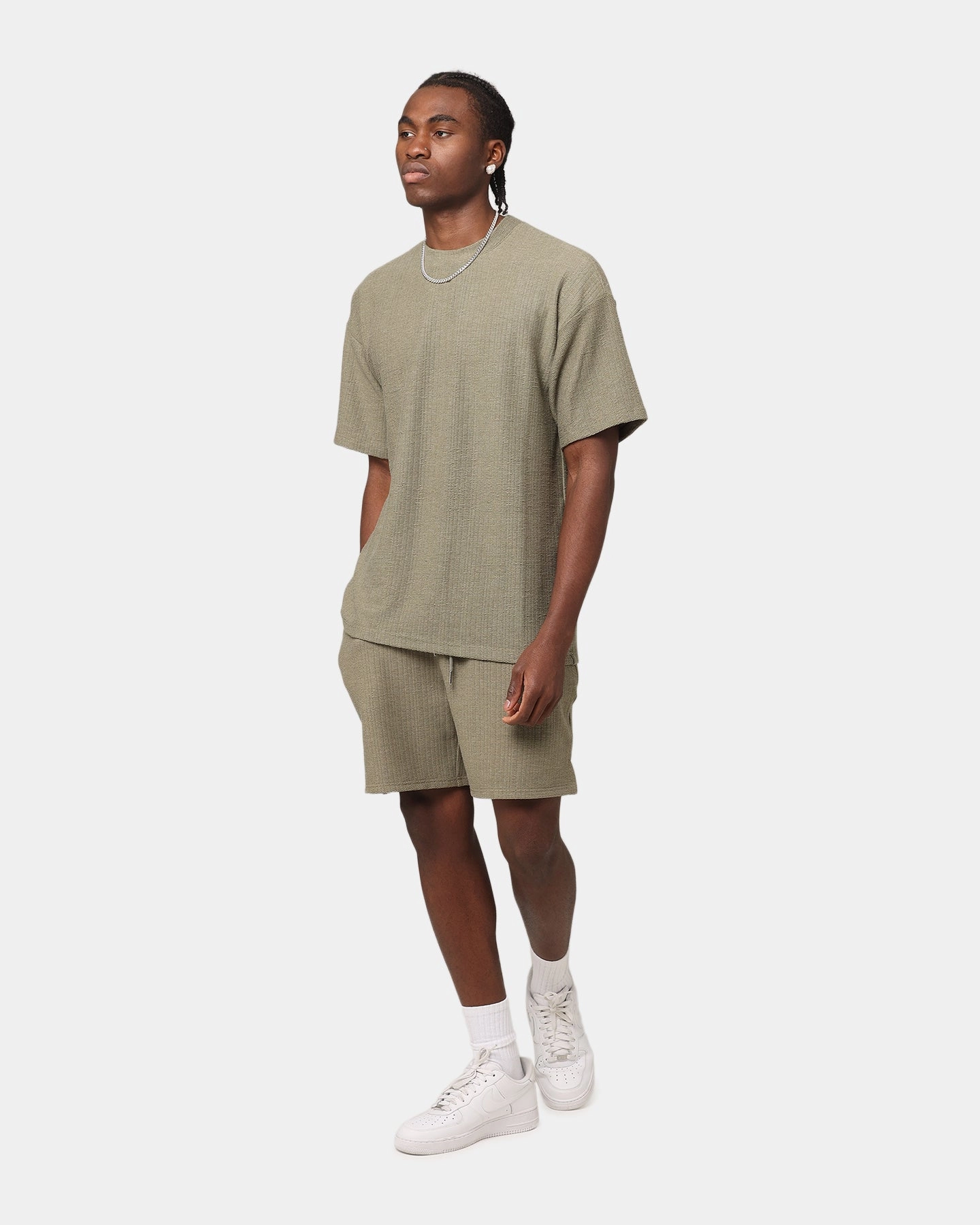 XXIII Andres Shorts Sage Green Waterproof Feature