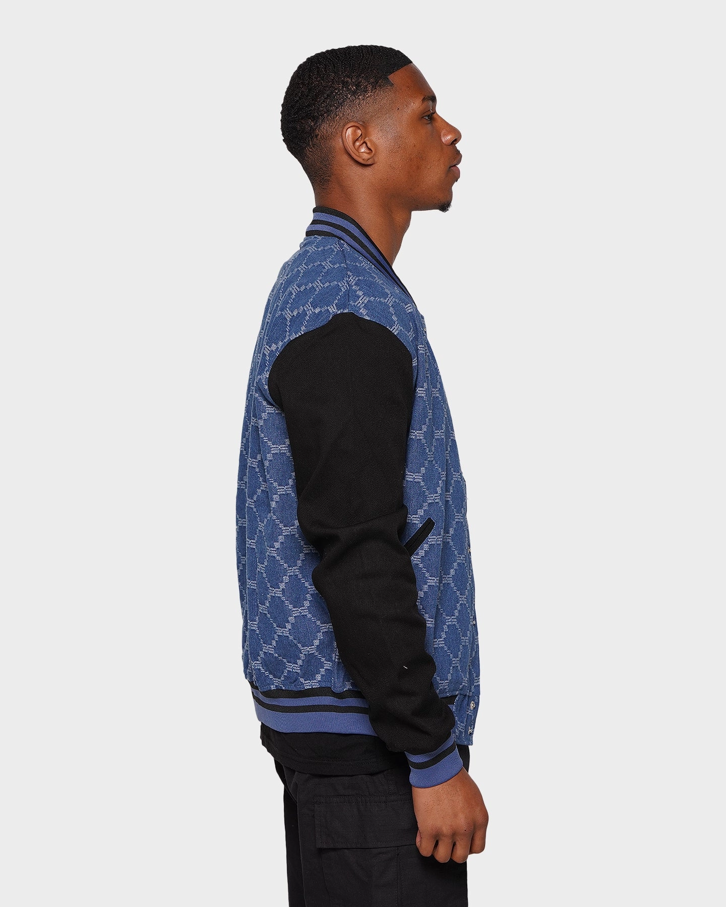 XXIII Athy Denim Baseball Jacket Blue/White Reward