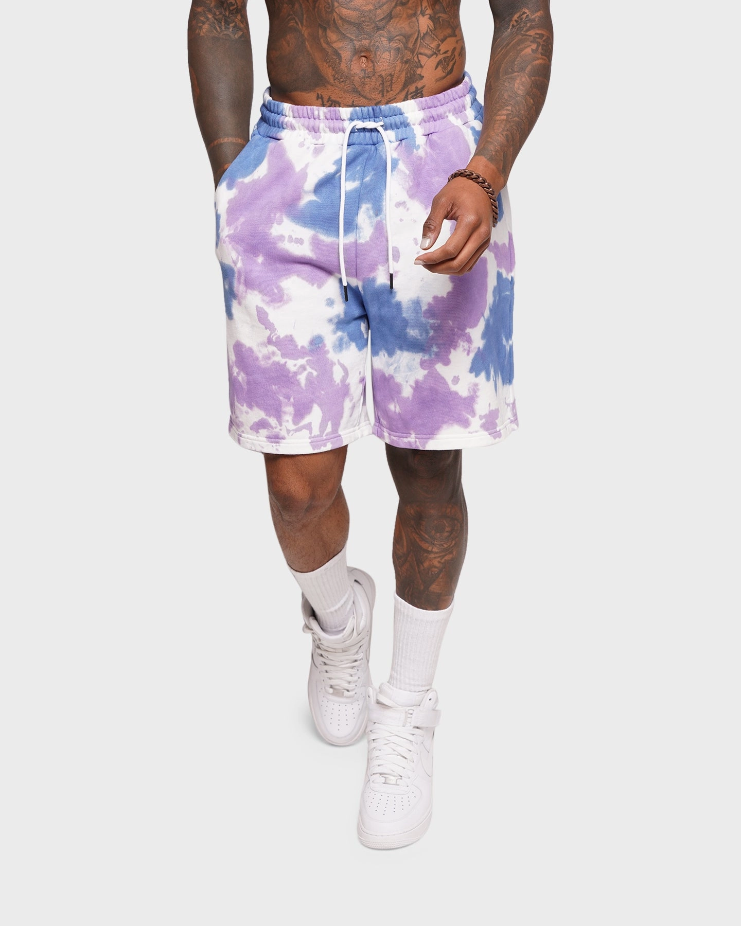 XXIII Azle Tie Dye Shorts Multi silk blend