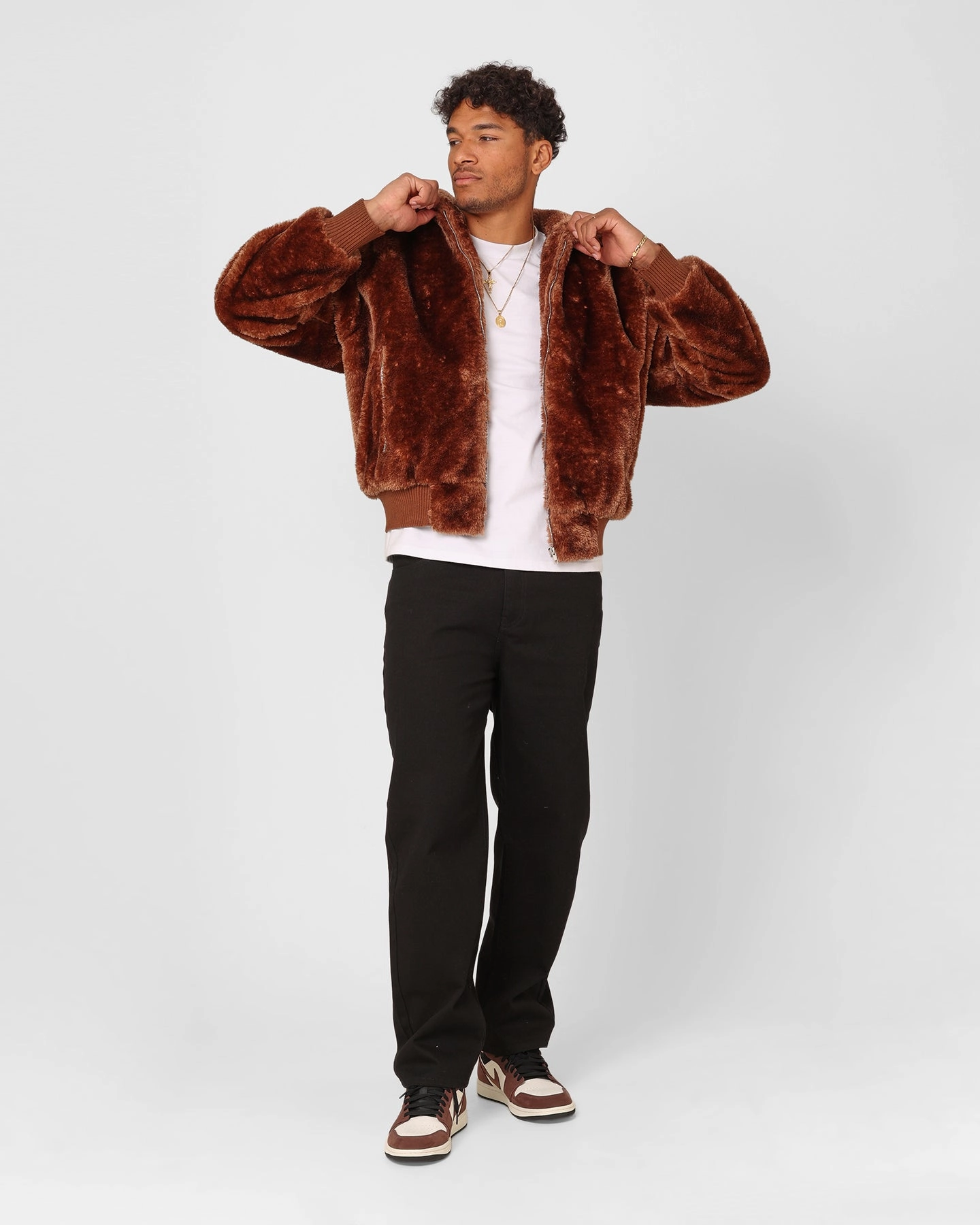 XXIII Baller Fur Jacket Brown Adventure Wear