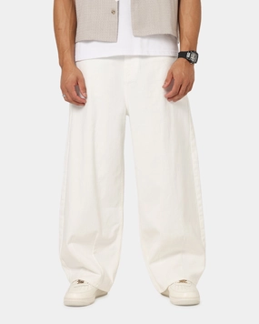 Quick Access Zippers Sporty Comfort Wear XXIII Balloon Jeans Off White